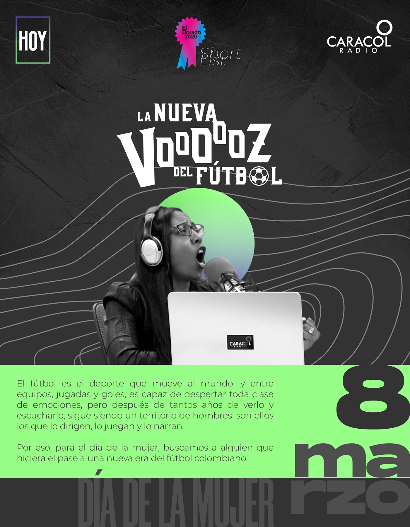 Caracol Radio colombia día de la mujer Futbol