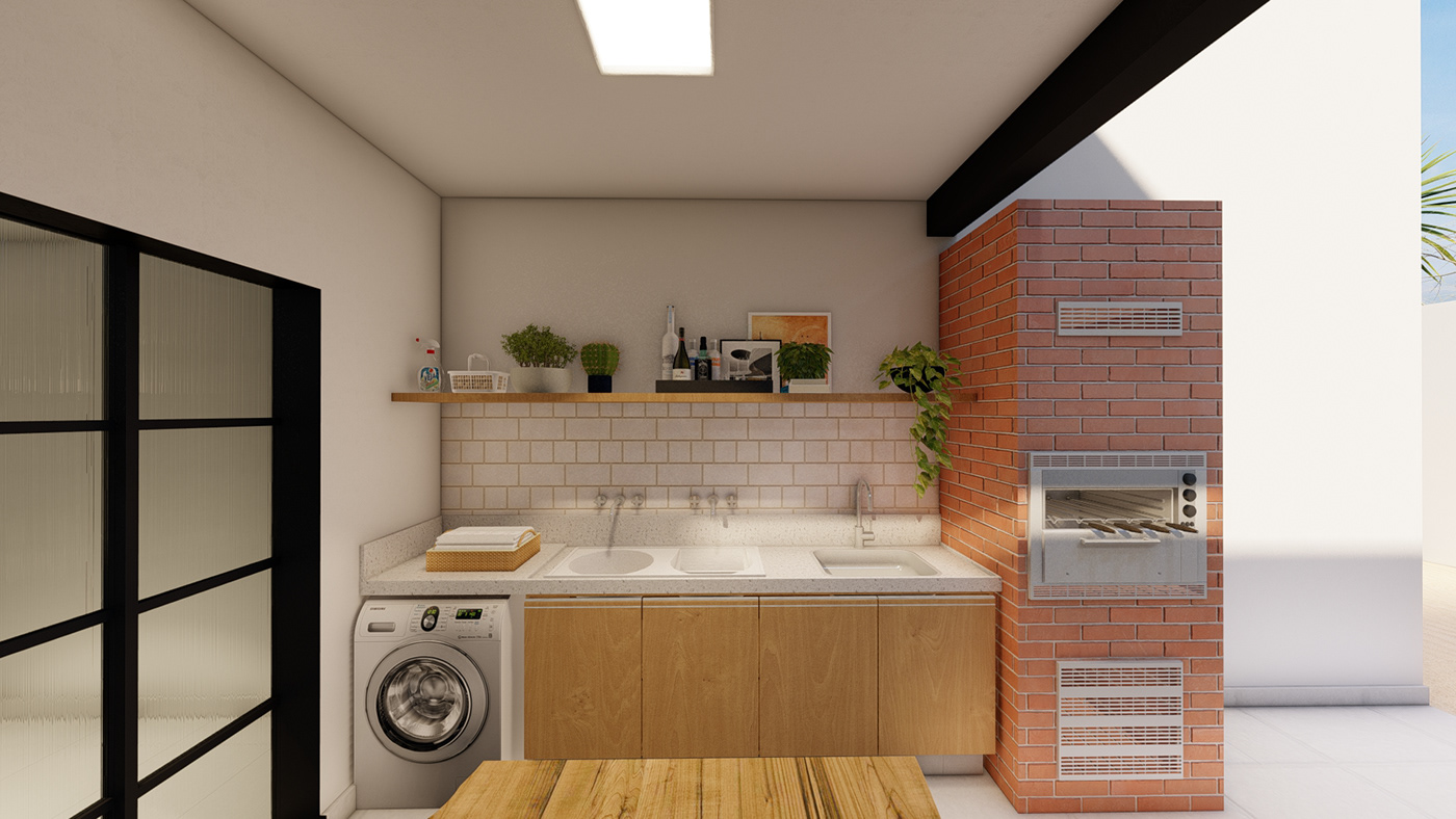 ARQUITETURA banheiro closet cozinha design de interiores fachada Integração Quarto casal sala de estar varanda gourmet