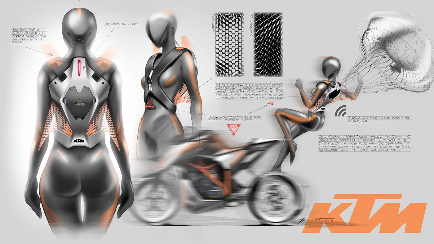 sketching Drawing  rendering sketch Bike Render motorcycles