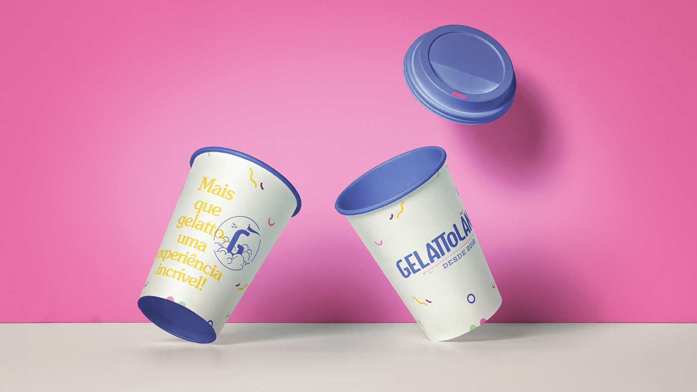 brand gelatto icecream logo Logomarca marca sorvete