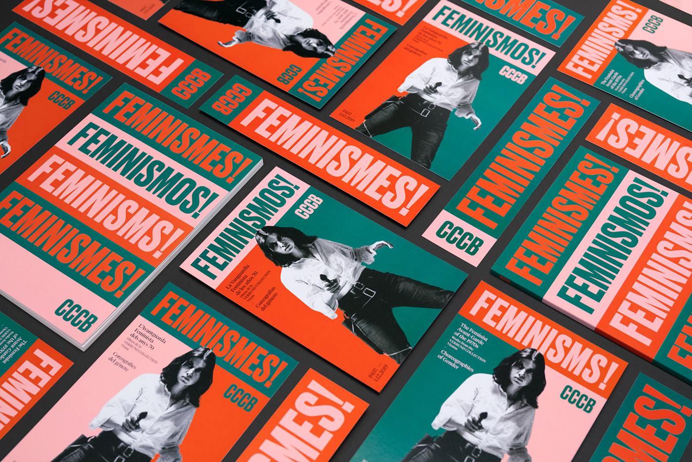 campaign art direction  feminism Exhibition  posters flyer merchandising colors cccb social media