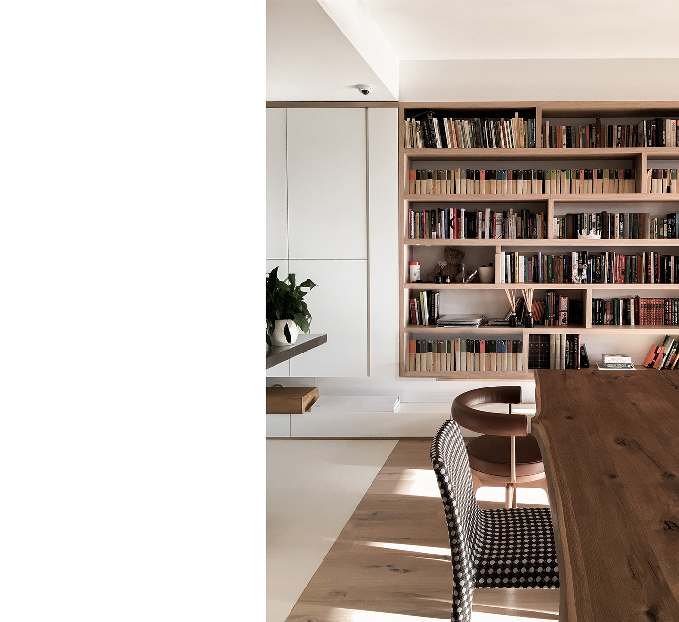 Interior interior design  wood Shelf books