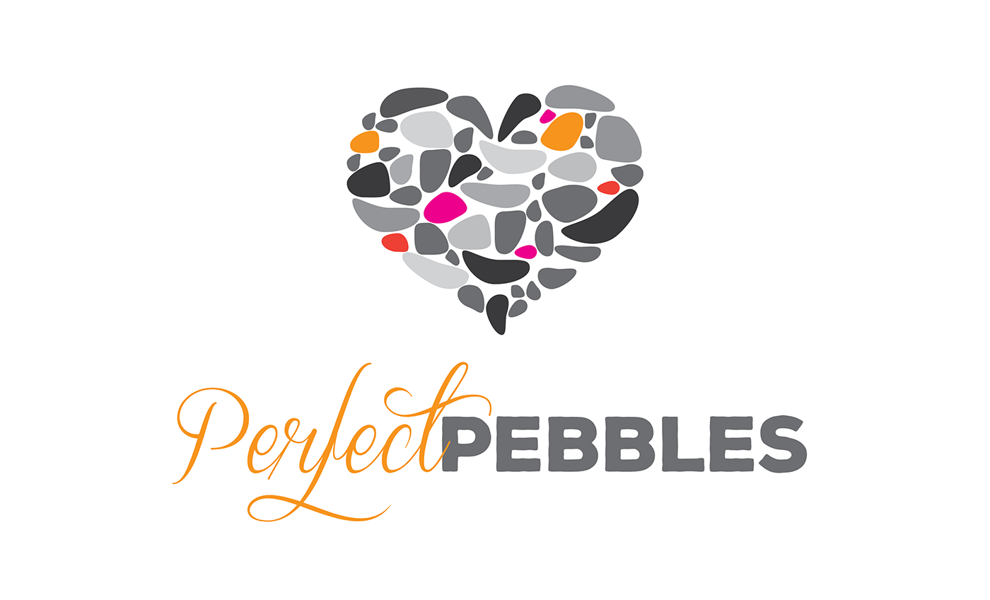 Logo Design pebbles beach rocks pebble logo ocean pebbles Ocean heart