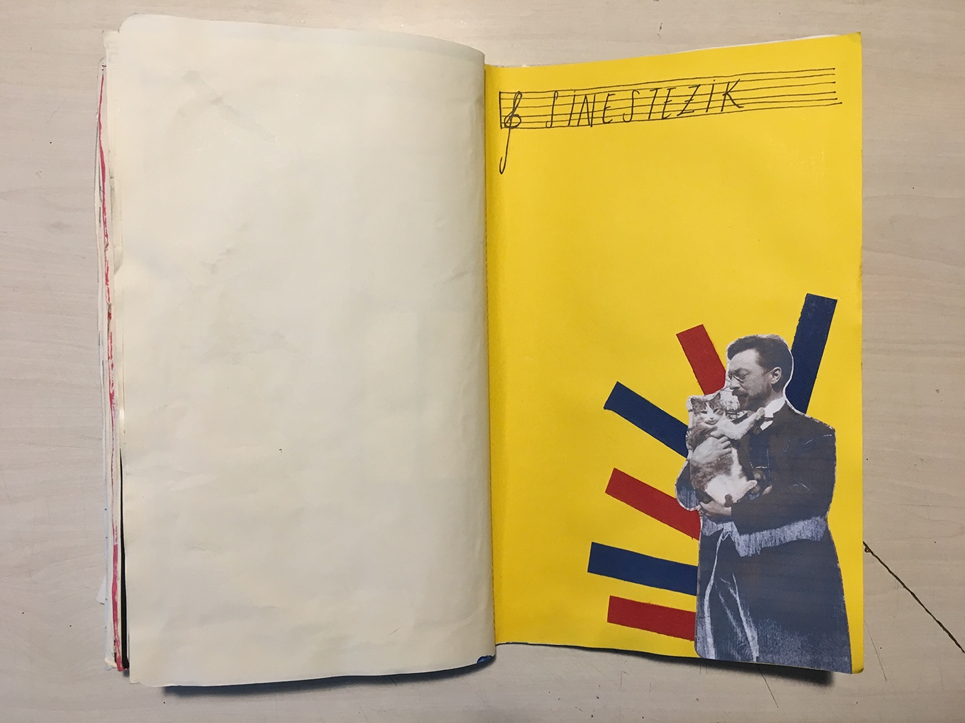 Moleskin Art journal sketchbook scrapbook collage