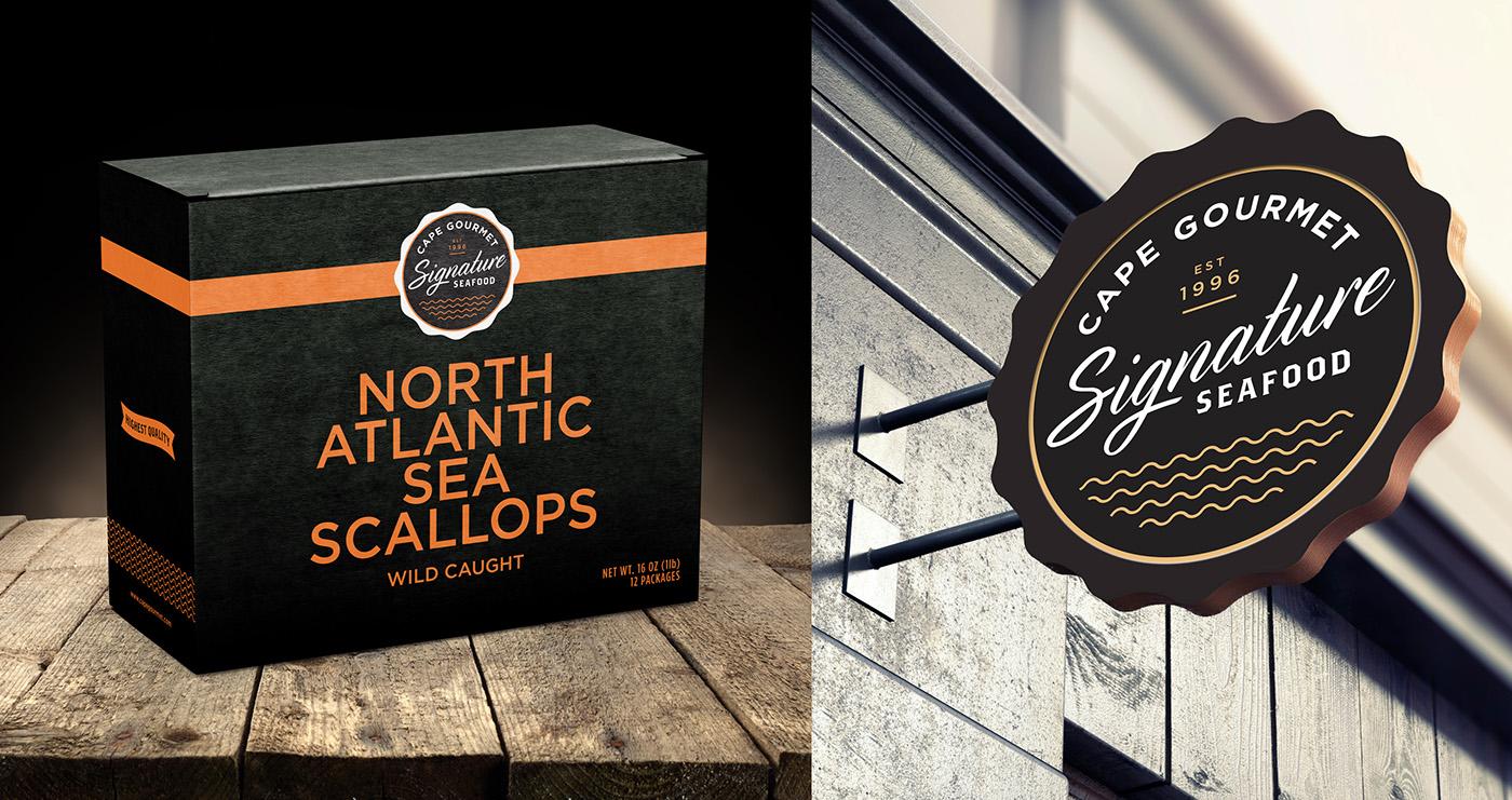 Packaging seafood gourmet Food  bright colour good design black and white Photography  Website waves