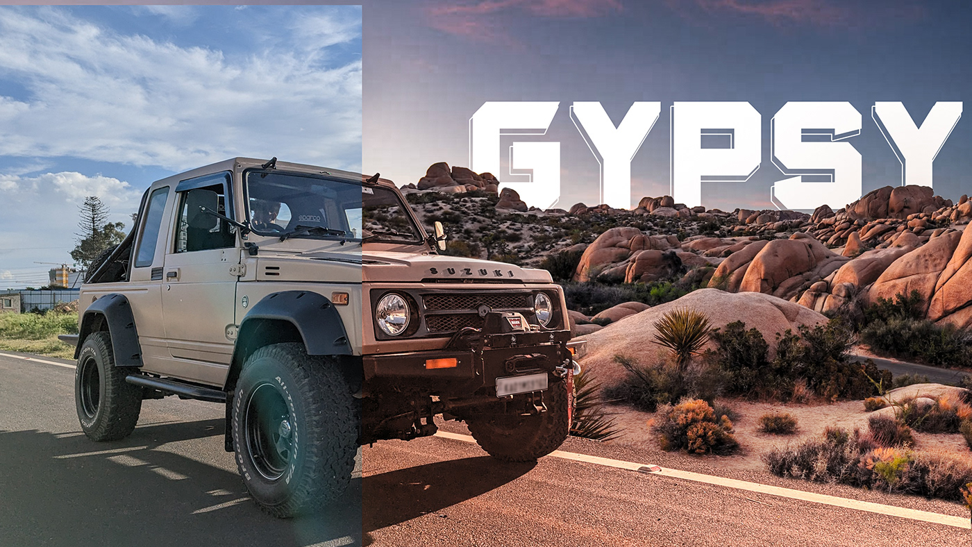 gypsy photoshop composition Offroading offroad jeep Offroader 4x4 poster offroadprojects