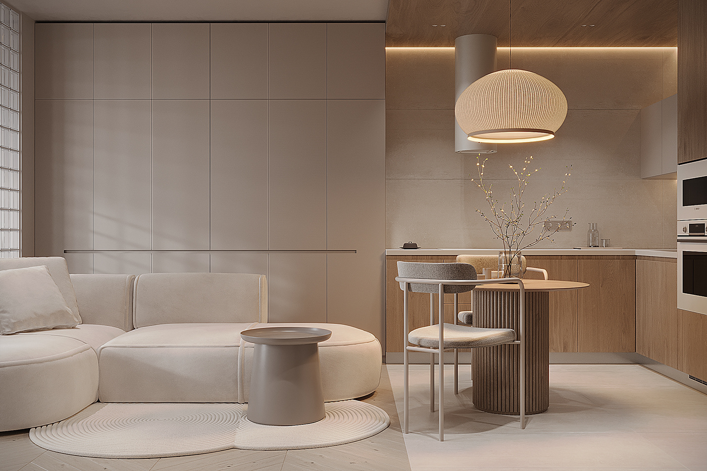 3d max archviz corona interior design  visualization Render Interior living room design minimal