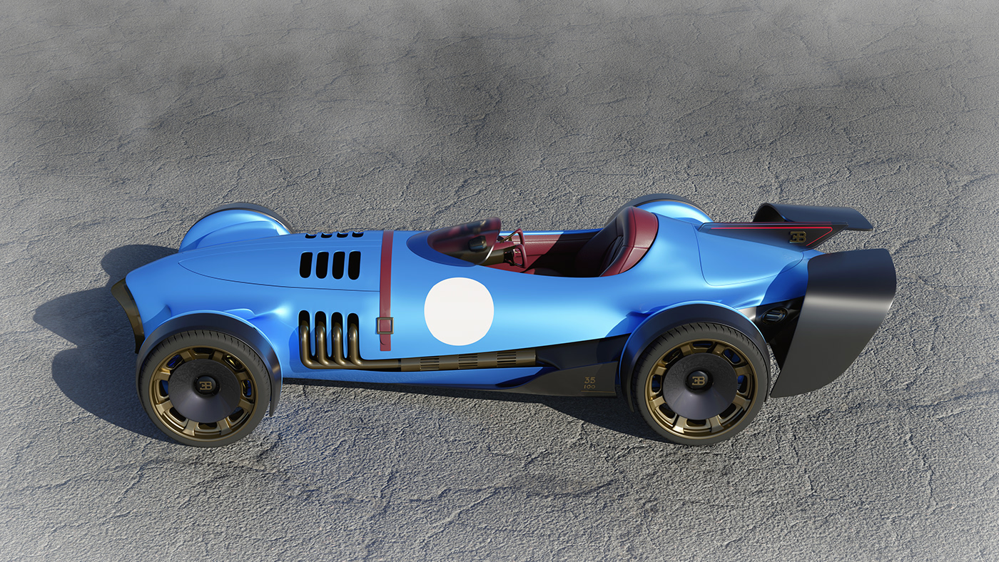 bugatti classic car car design hommage anniversary race car 100 years Automotive design type 35 