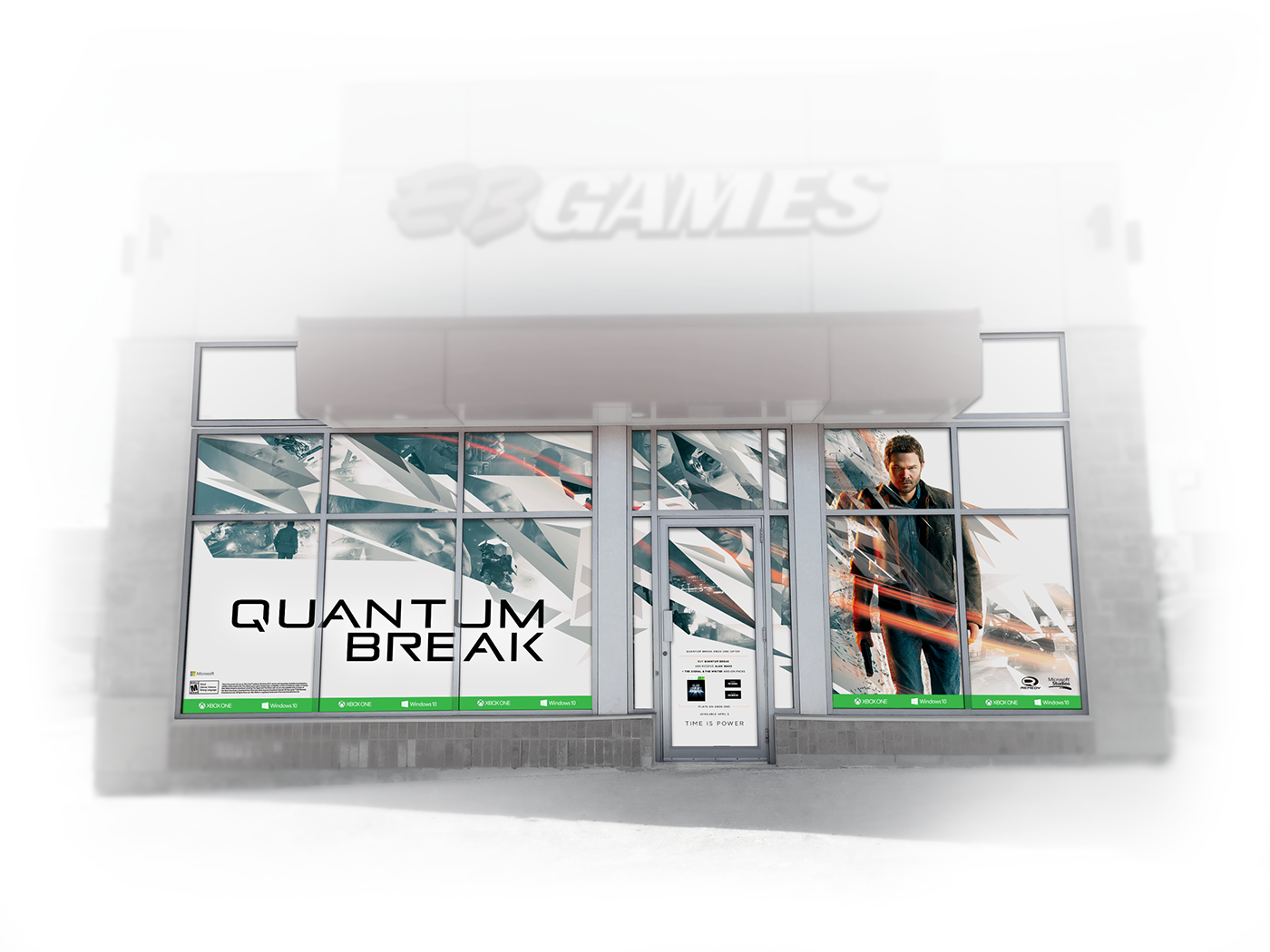 xbox Quantum Break game release  retail display pop pos Standee Signage pdq