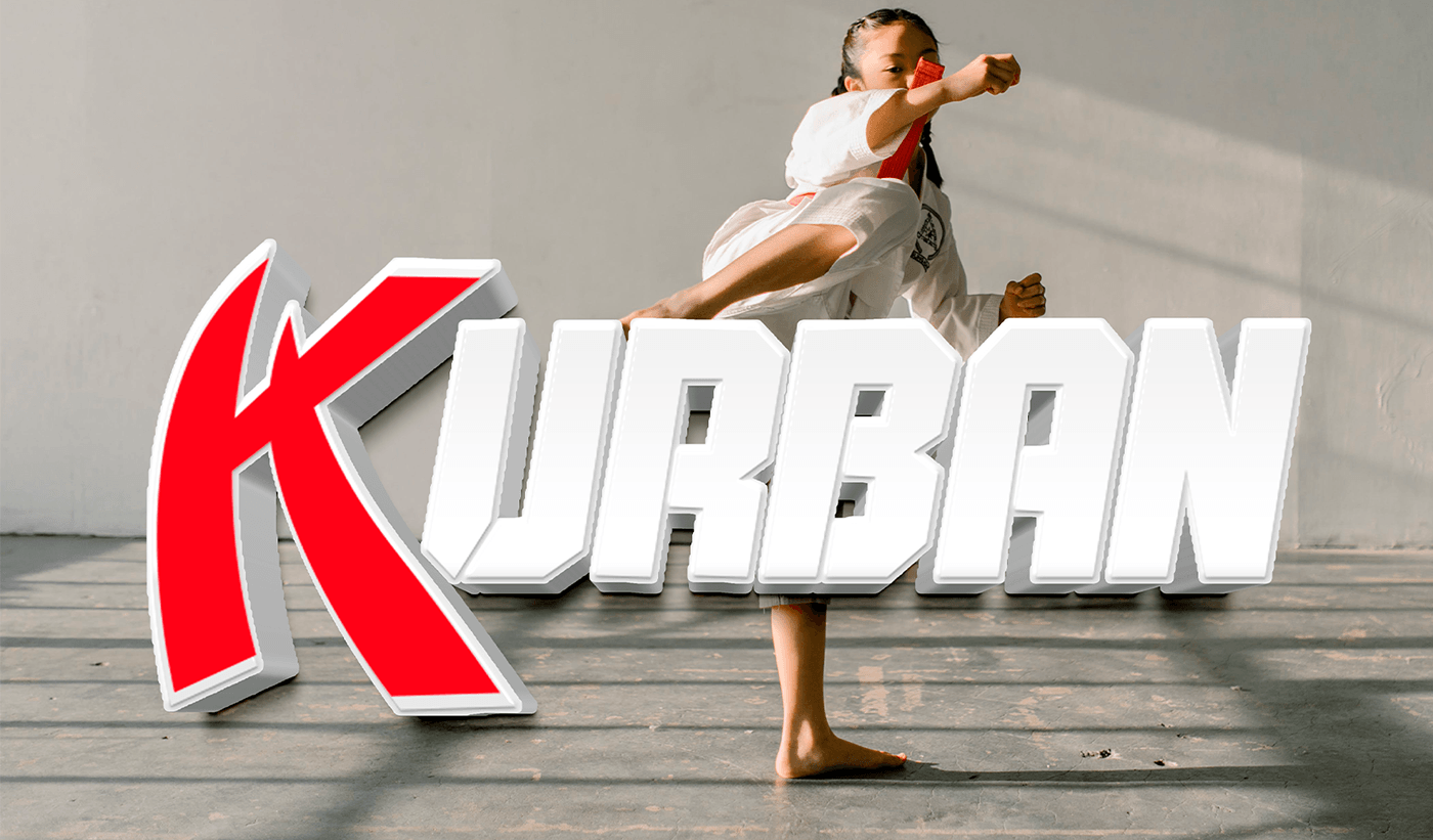 Karate logo marca Pilates Yoga fitness sport gym