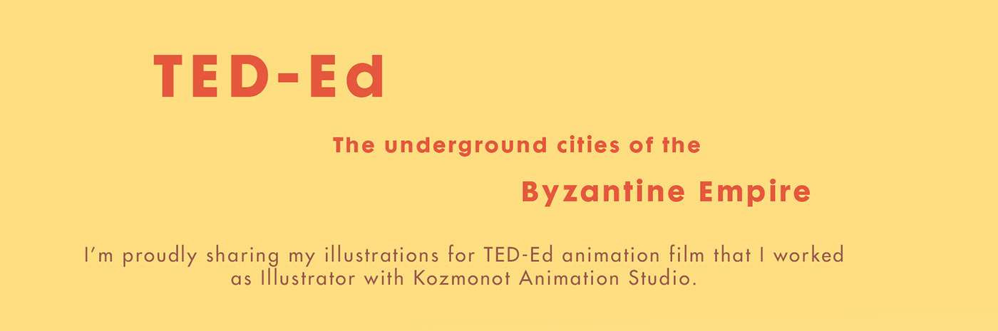ILLUSTRATION  adobe illustrator vector Illustrator flat design cappadocia history TedEd TED-Ed animation 