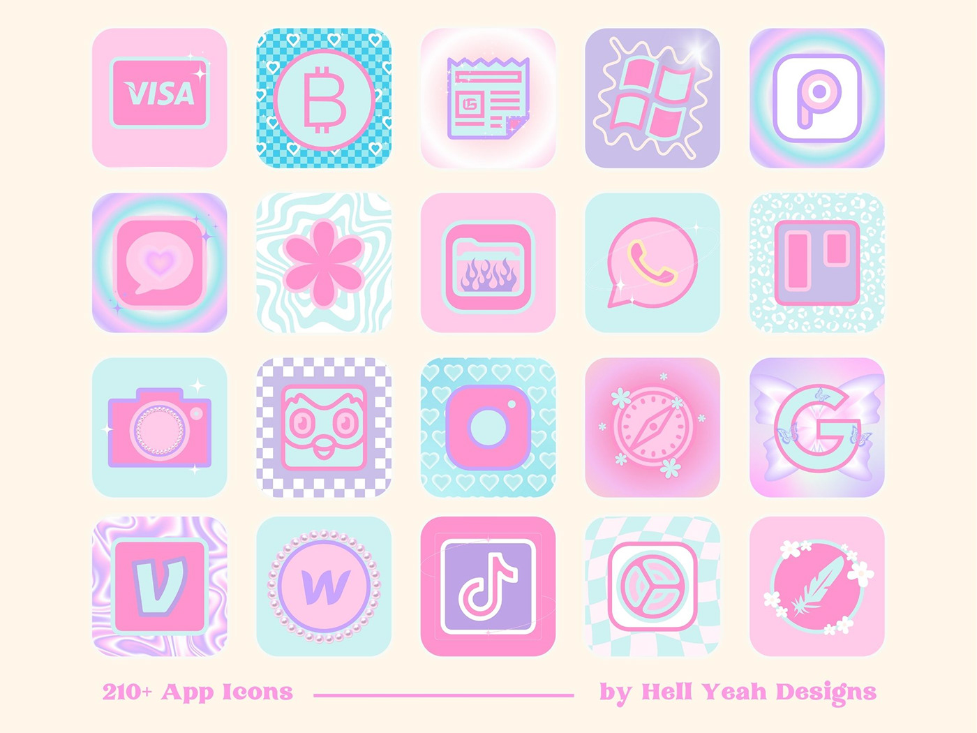 app icon ios app design background wallpaper Y2K aesthetic cute widget 2000s