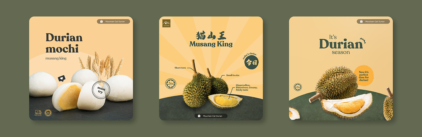 Durian graphic design  Video Ads