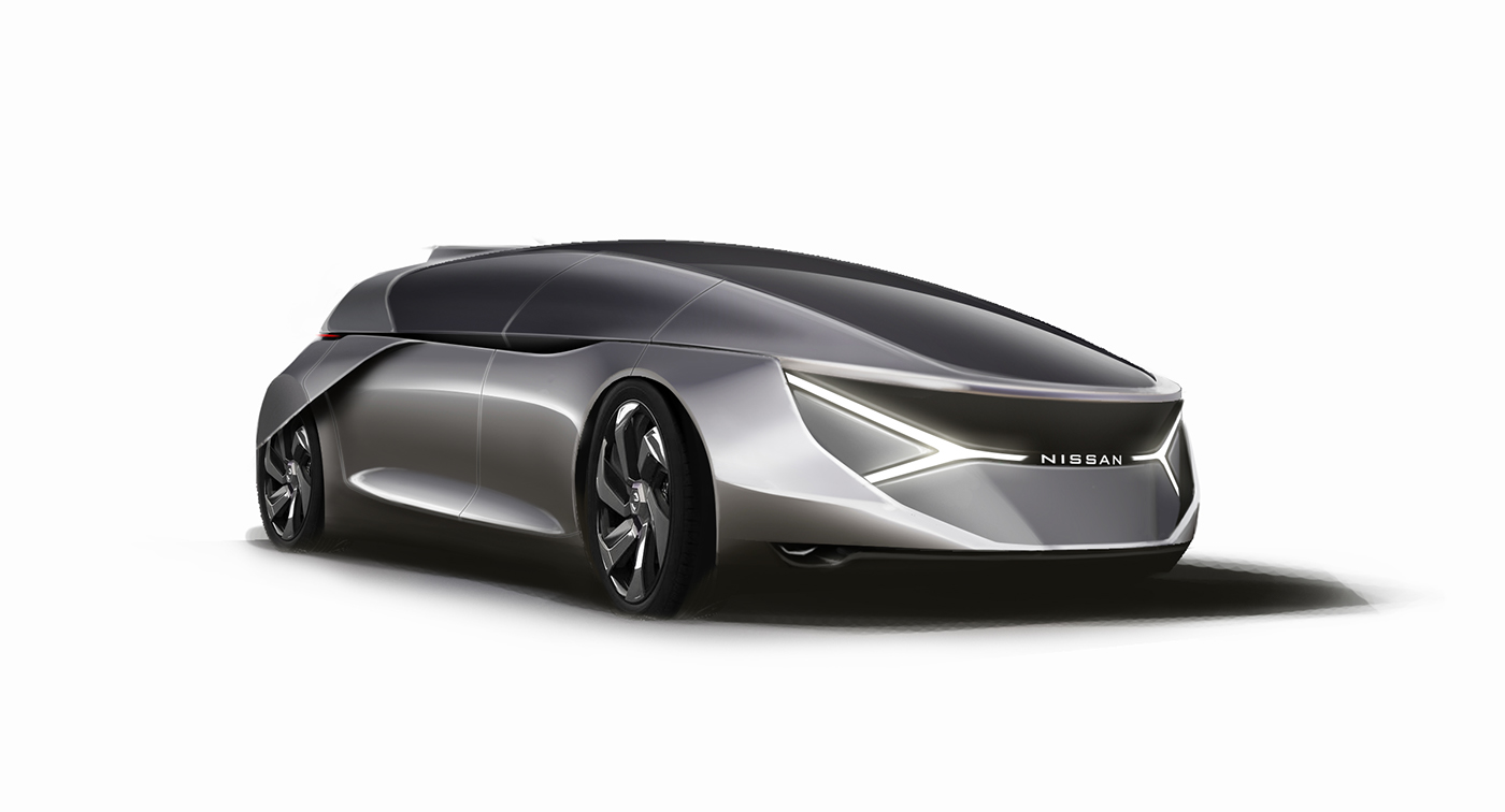 Nissan autonomous drive long distance adegaia Thesis Project design car design eurpoe