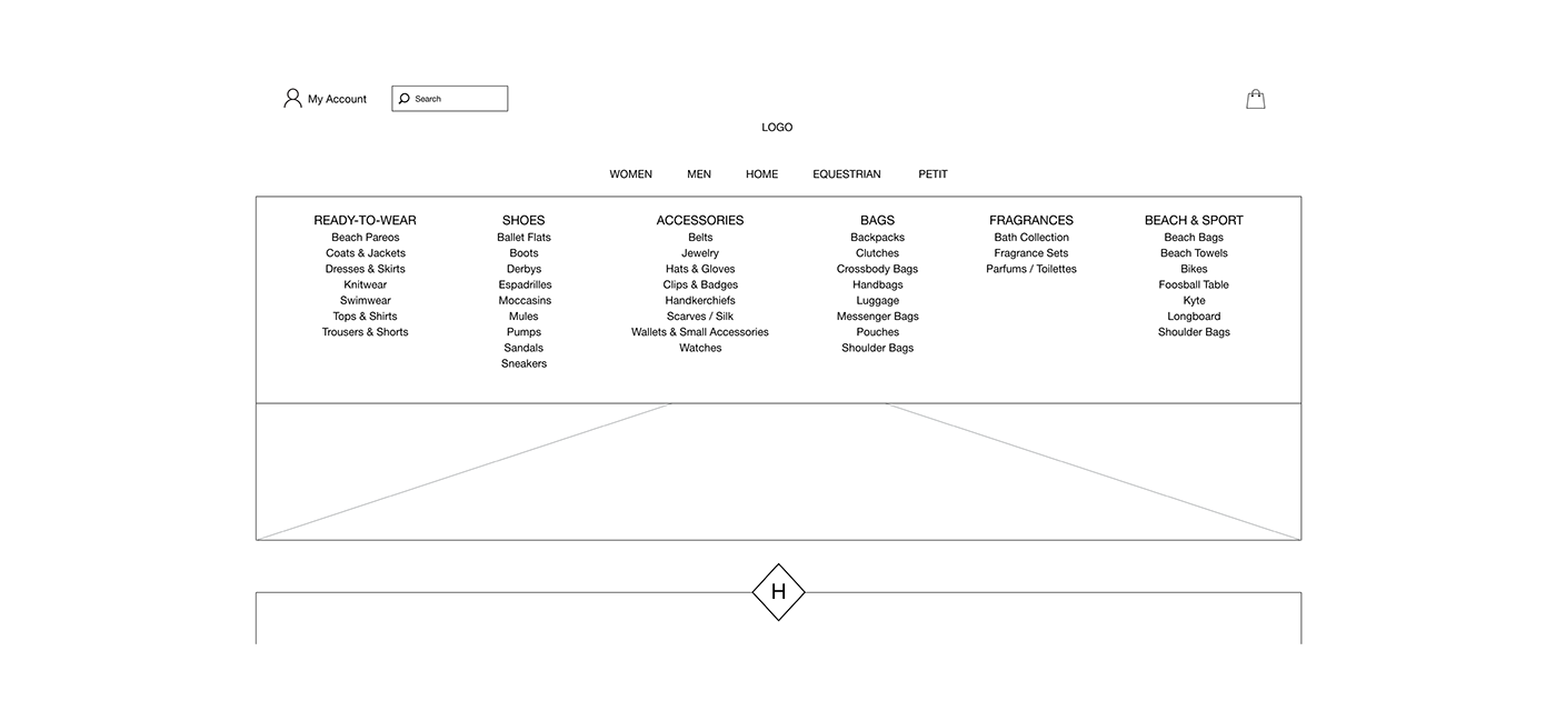 Point Click Drag Stephanie Castilla web redesign UI/UX hermes