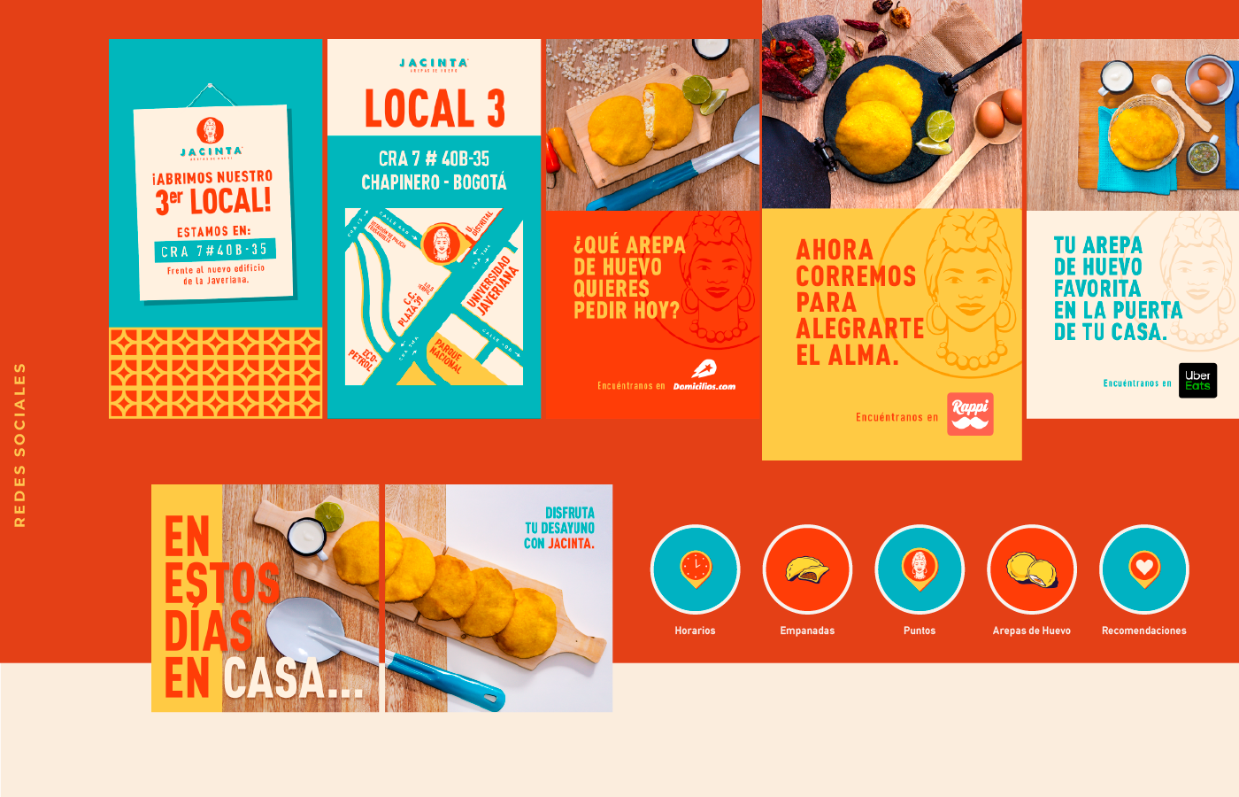 Arepa branding  colombia Costa empanada Food  huevo Identidad Corporativa Logotipo marca