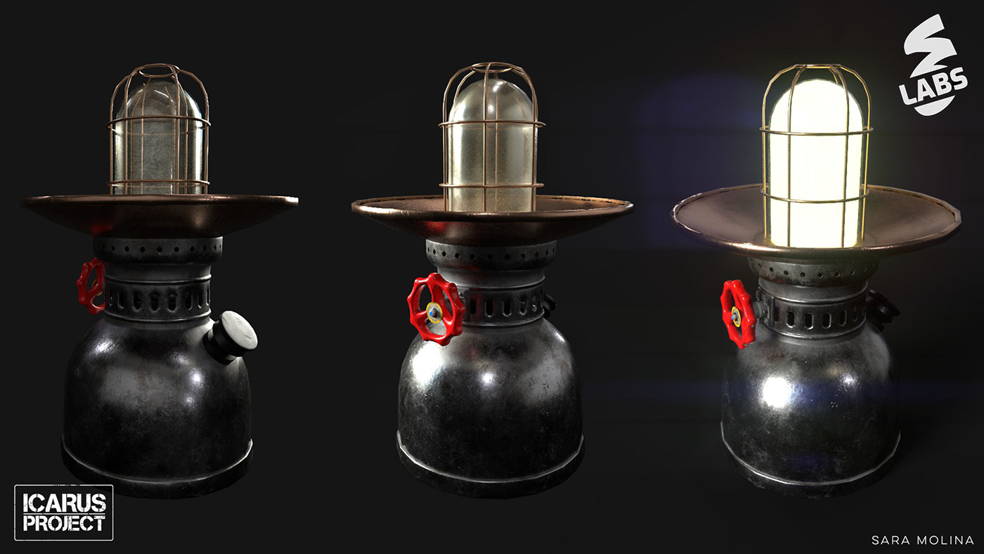 prop asset Lamp game 3D Gas