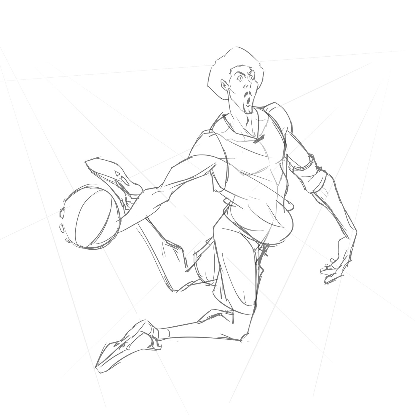 art basketball Character design  DUNK ILLUSTRATION  kobe Kobe Bryant
