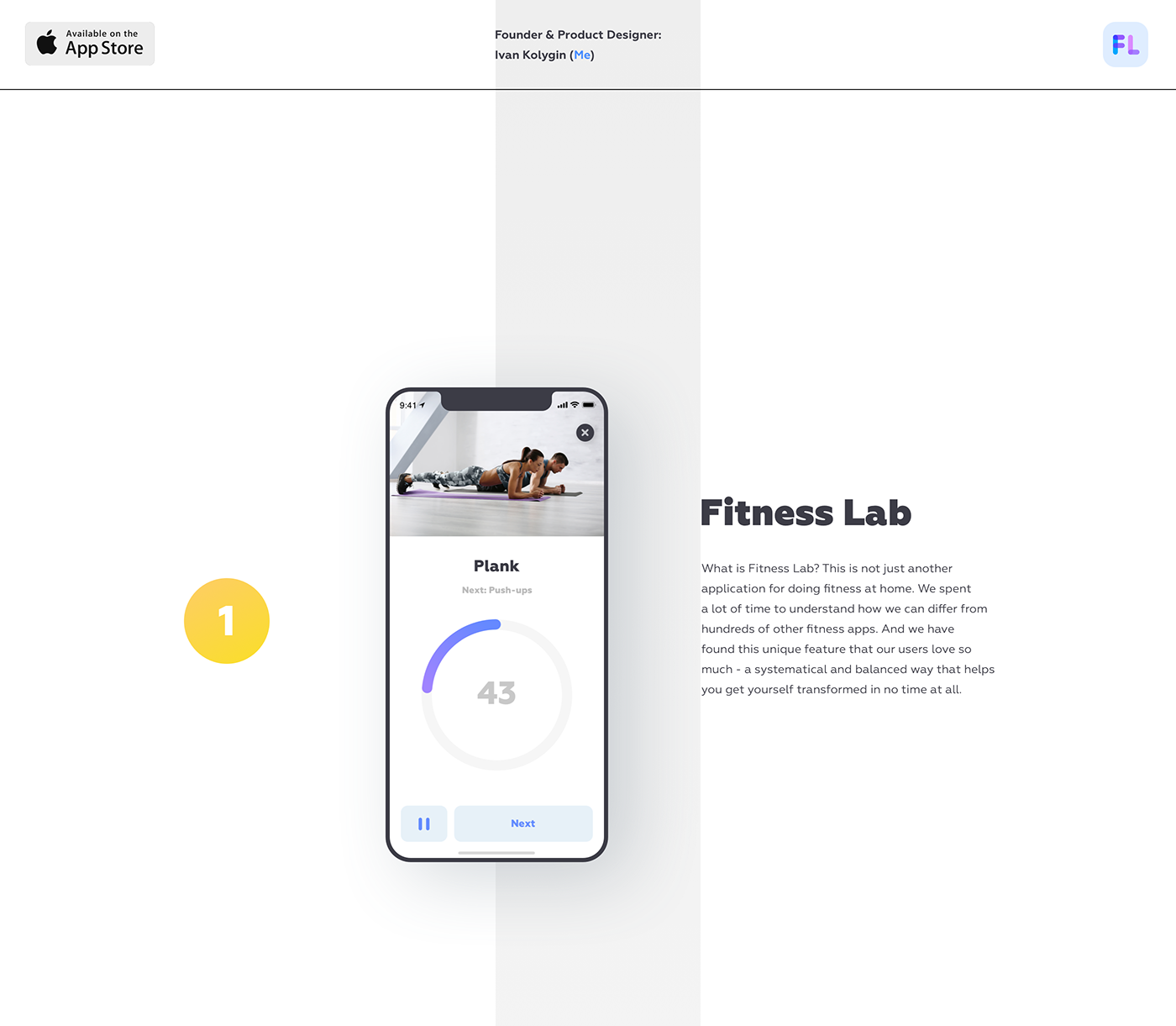 intarection app design minimal fitness sport workout female UI ux