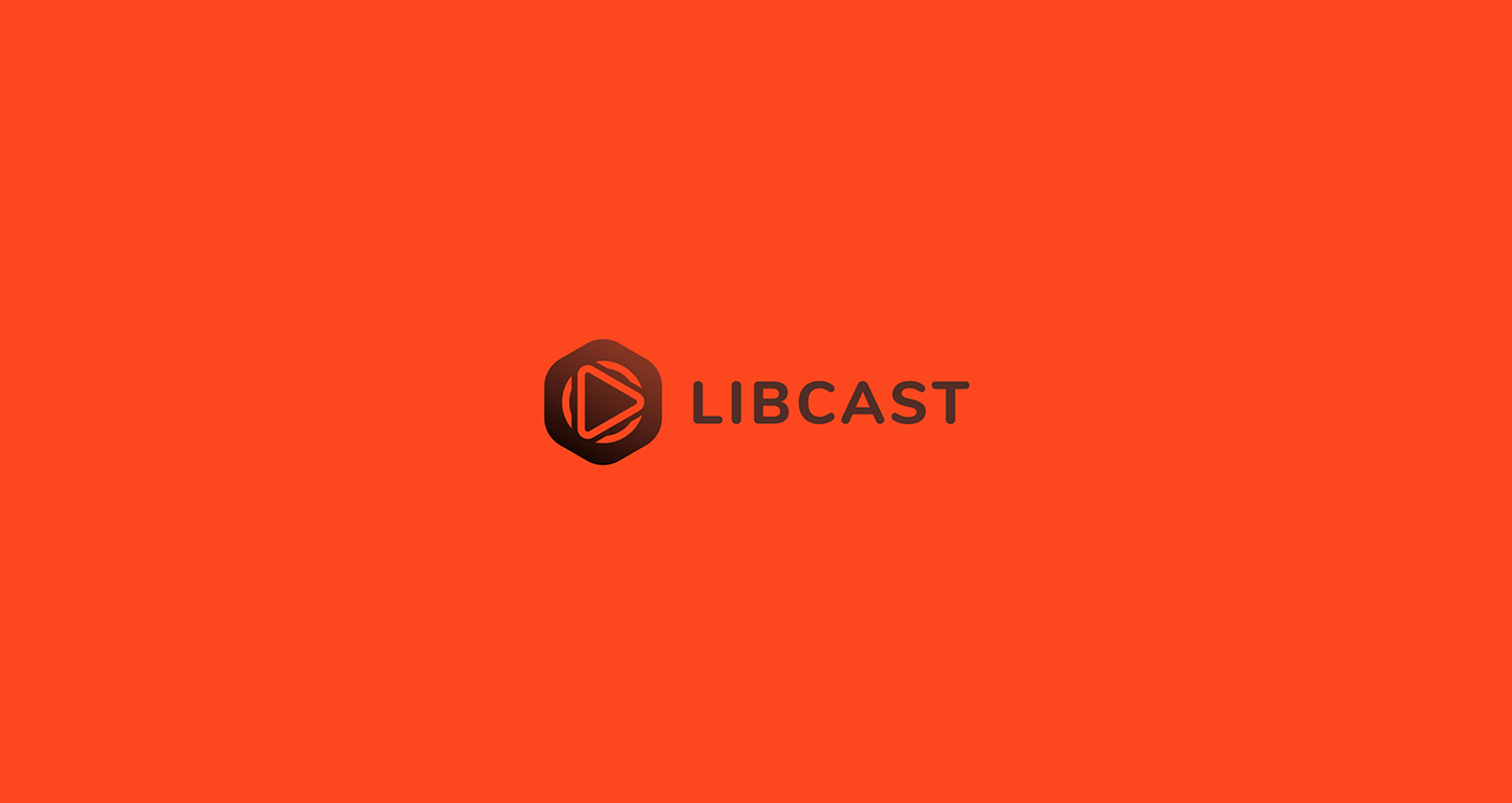 libcast Rebrand logo video player UX design marcello di giovanni gradient redesign brand