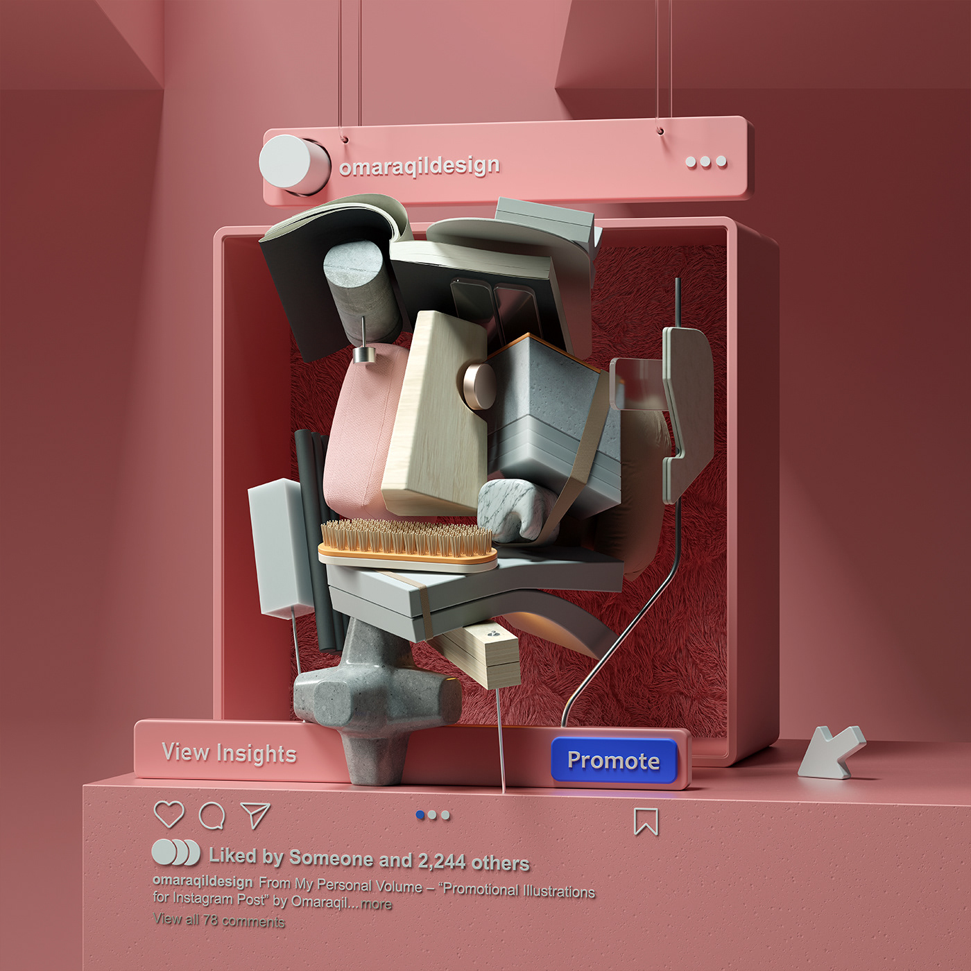 3D art cinema4d design ILLUSTRATION  inspirations modern octanerender   portraits sculpture