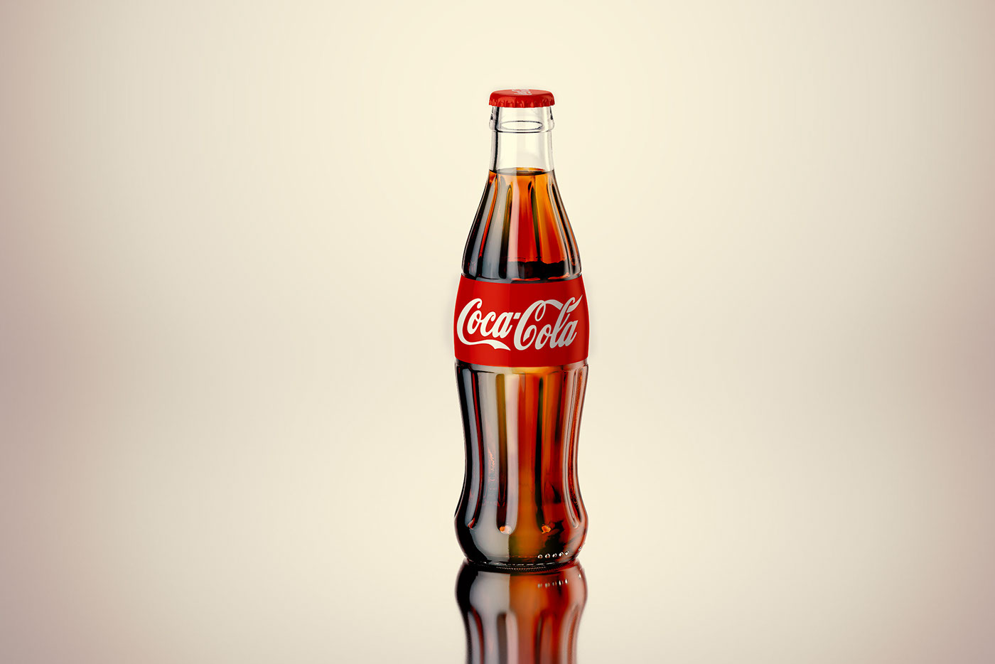 3D model scene Coca-Cola coca cola bottle free coke pepsi mirinda fanta 7Up glass soda