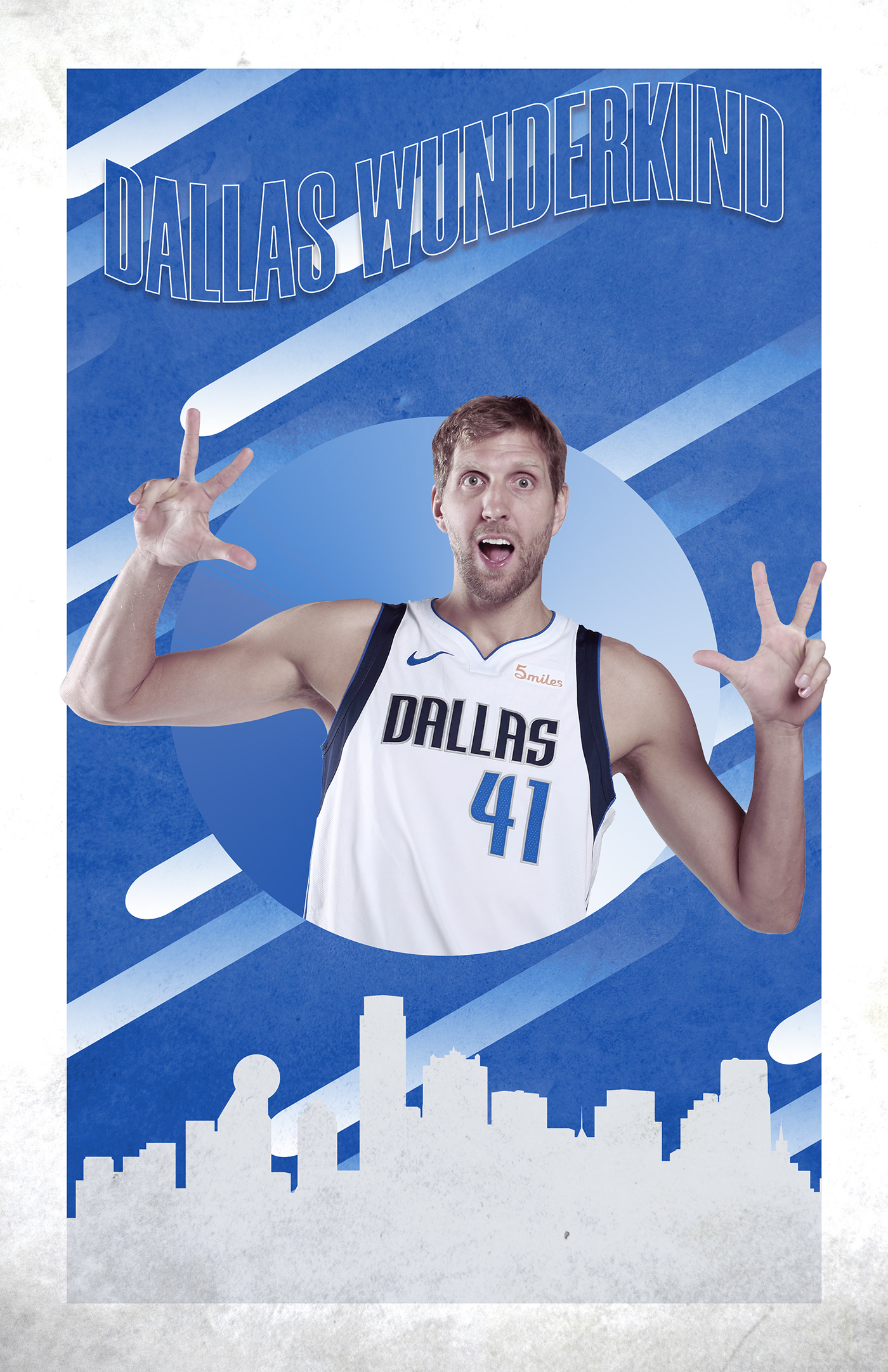 Dirk nowitzki dallas mavericks german dallas NBA SMSports poster basketball