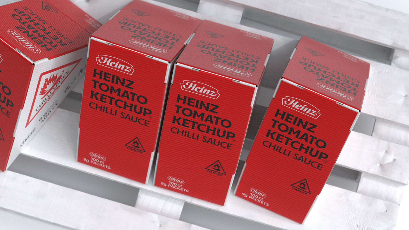 design heinz Hot ketchup logo package Packaging sauce Tomato