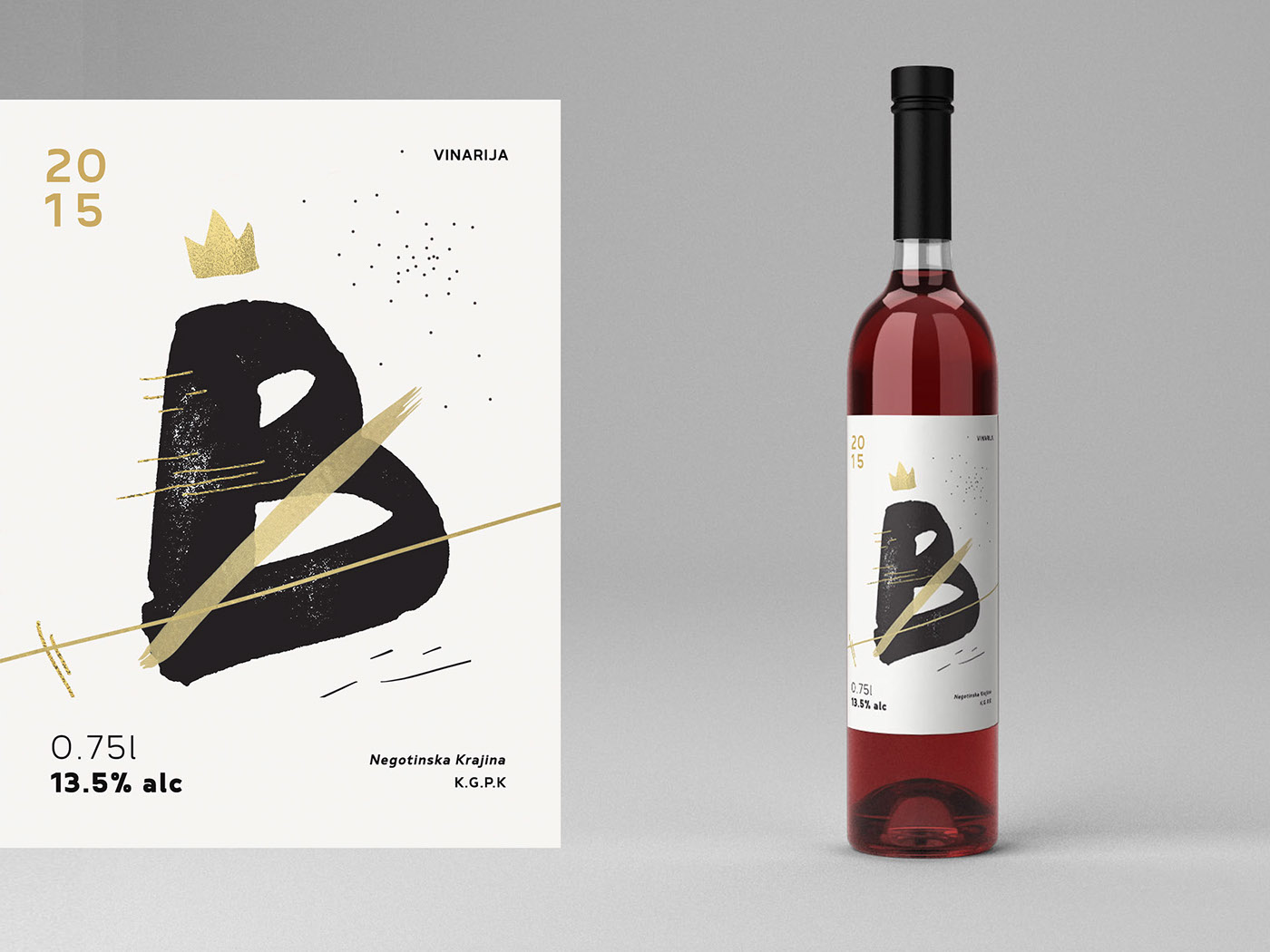 wine Label handwrite typography   collage didgital