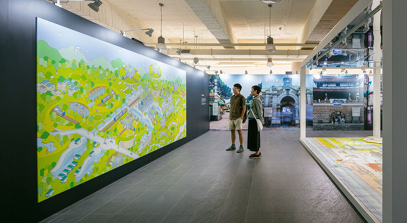 Exhibition  expo gap Hsinchu Isometric map STATION taiwan train zoo
