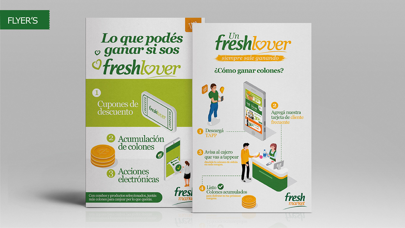 diseño market logo Manual de Marca fresh fresco natural