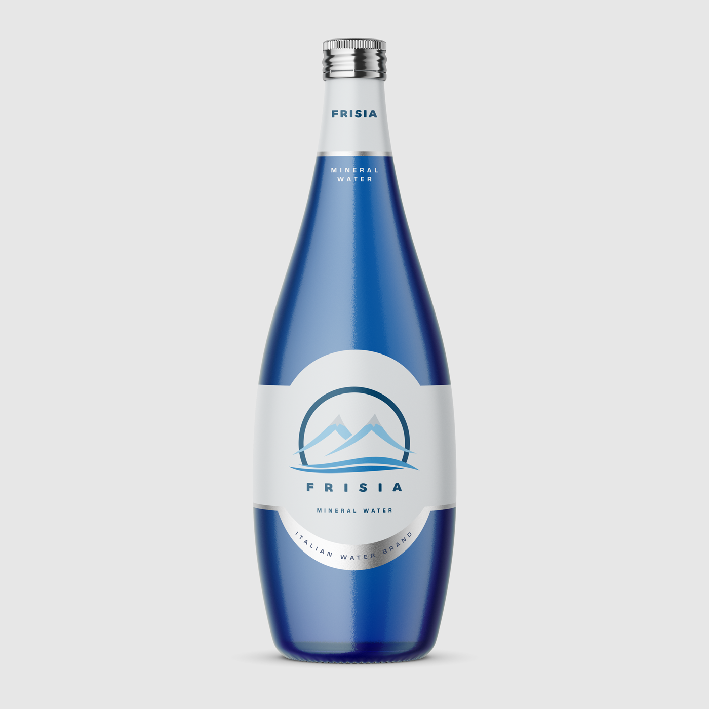 Corporate Identity logo brand identity wate advertising design blue blue logo mountain gudauri mineral water