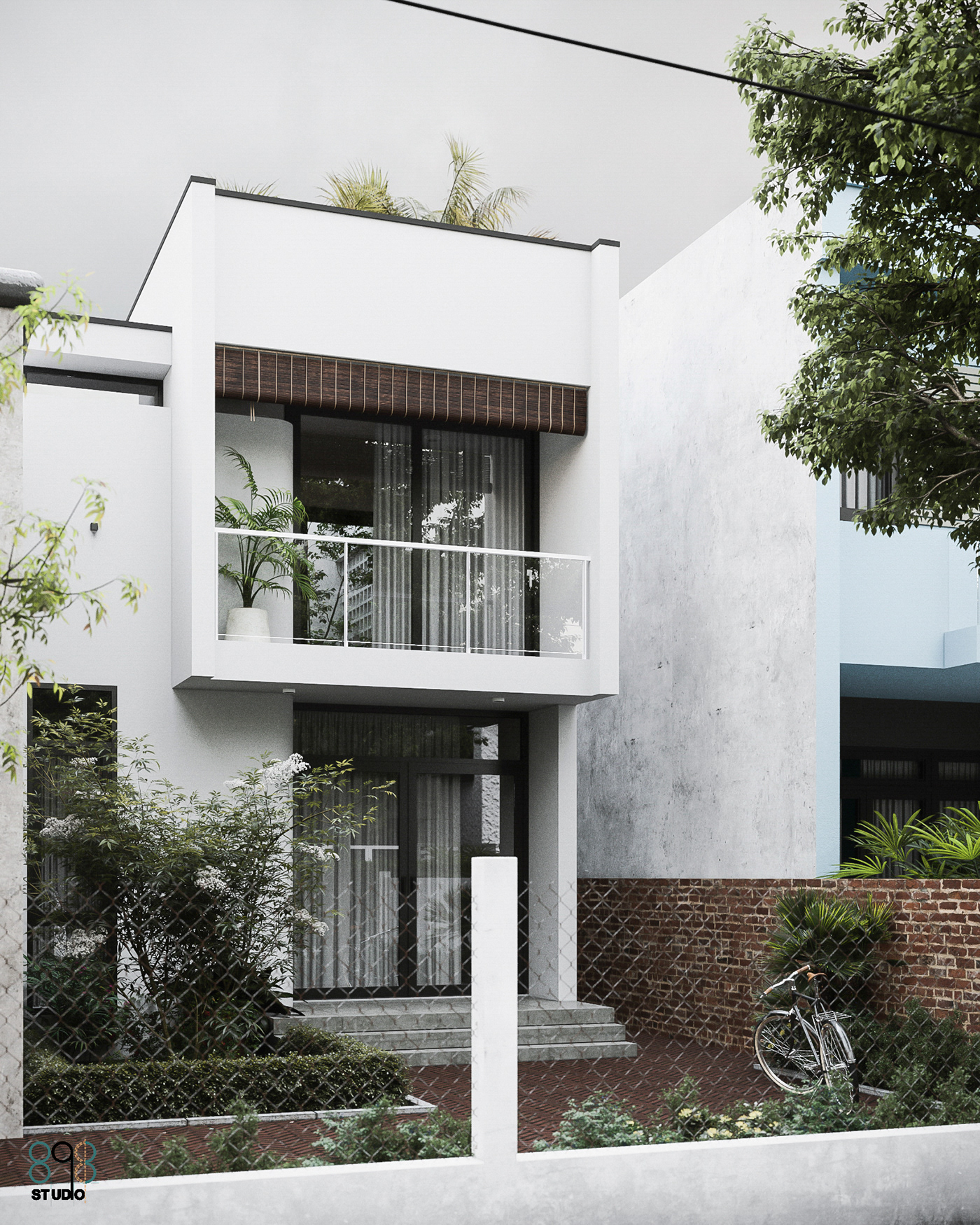 3dsmax corona visualization exterior 3ds CGI house photorealistic archviz architecture