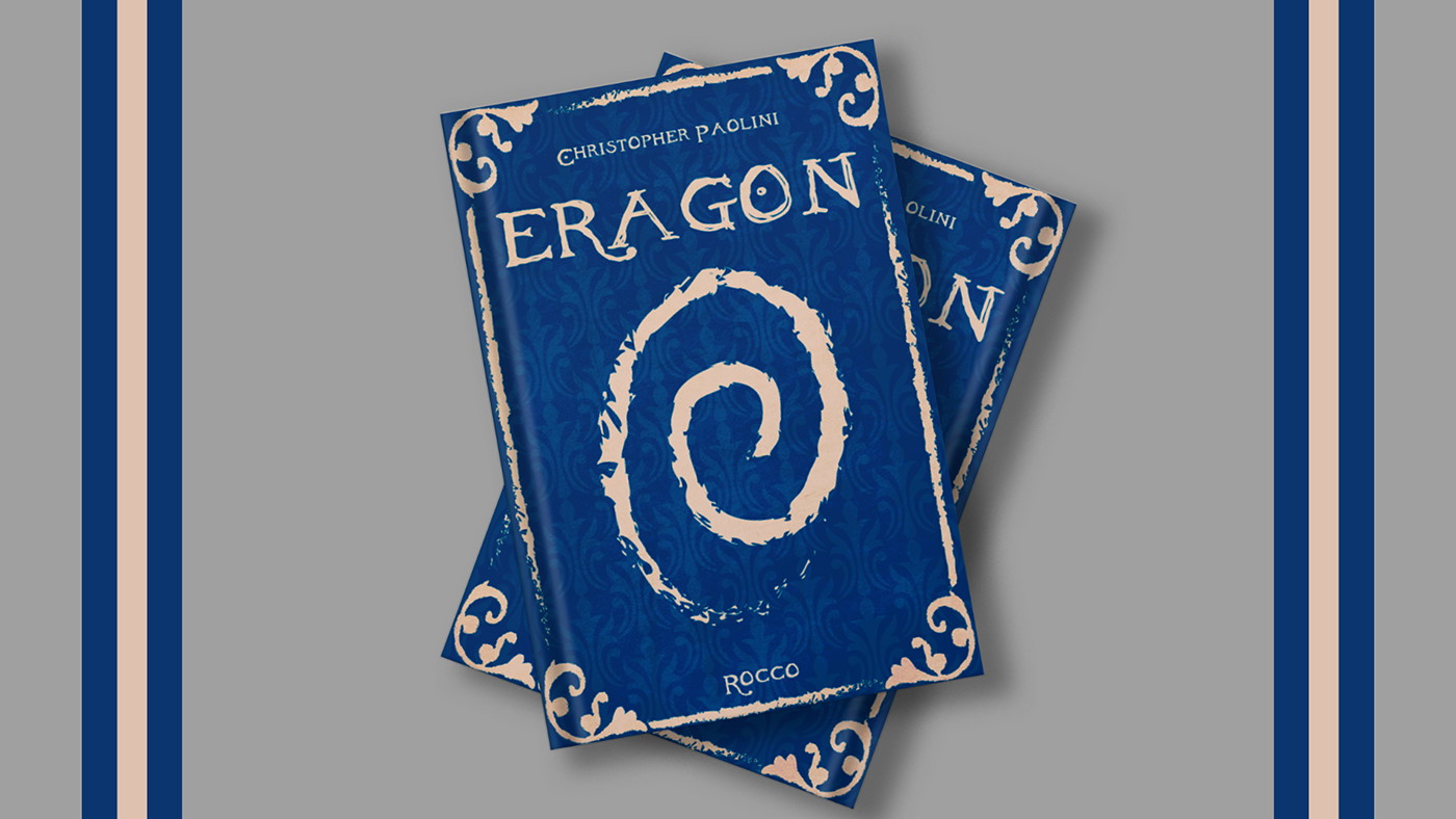 capa de livro Eragon Livro redesign fantasy