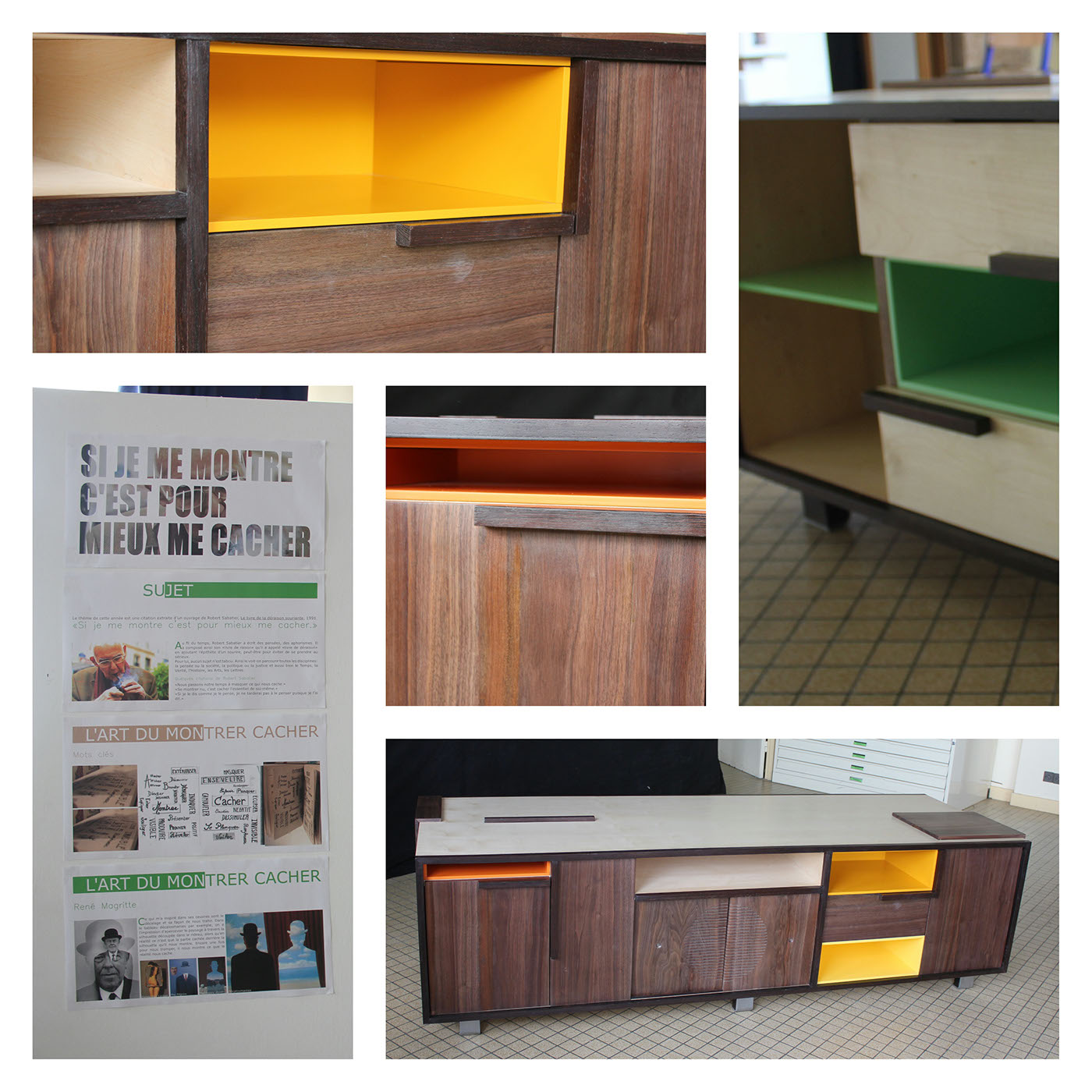 meuble mobilier bahut DMA ébénisterie ameublement Placage bois menuiserie wood furniture cabinet making