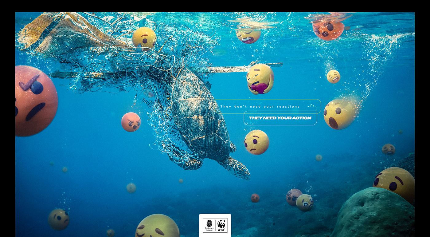 ad animals endangered animals films motion graphics  prints species WWF WWF Campaign