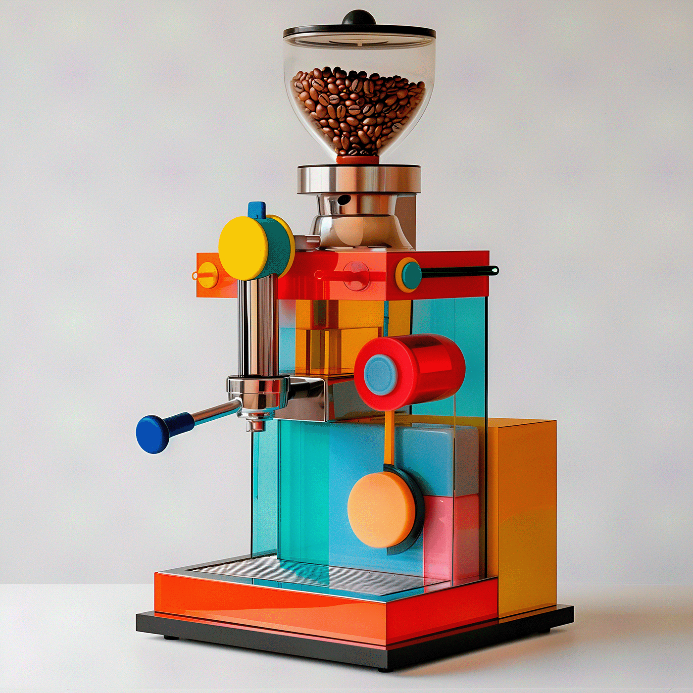Coffee Maker product design  industrial design  product ai midjourney stable diffusion productdesign Render postmodern