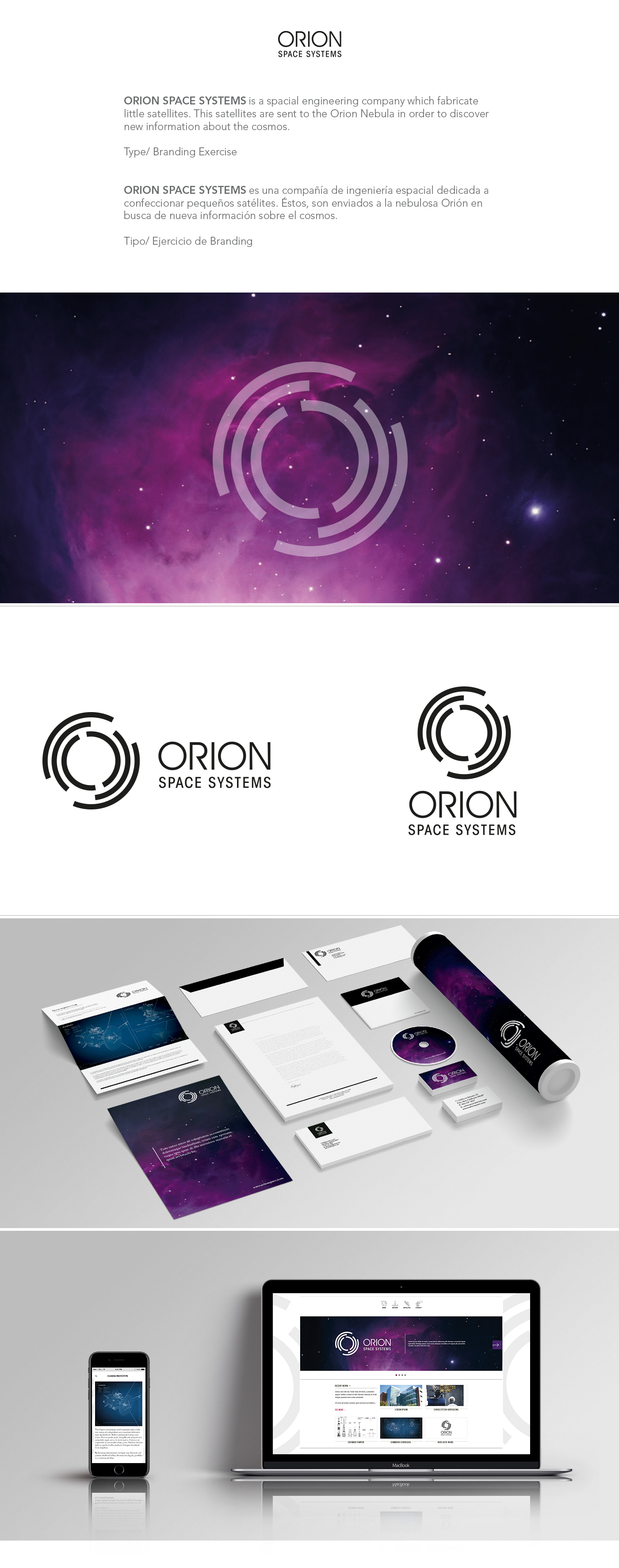 branding  visual identity graphic design  Space  orion system