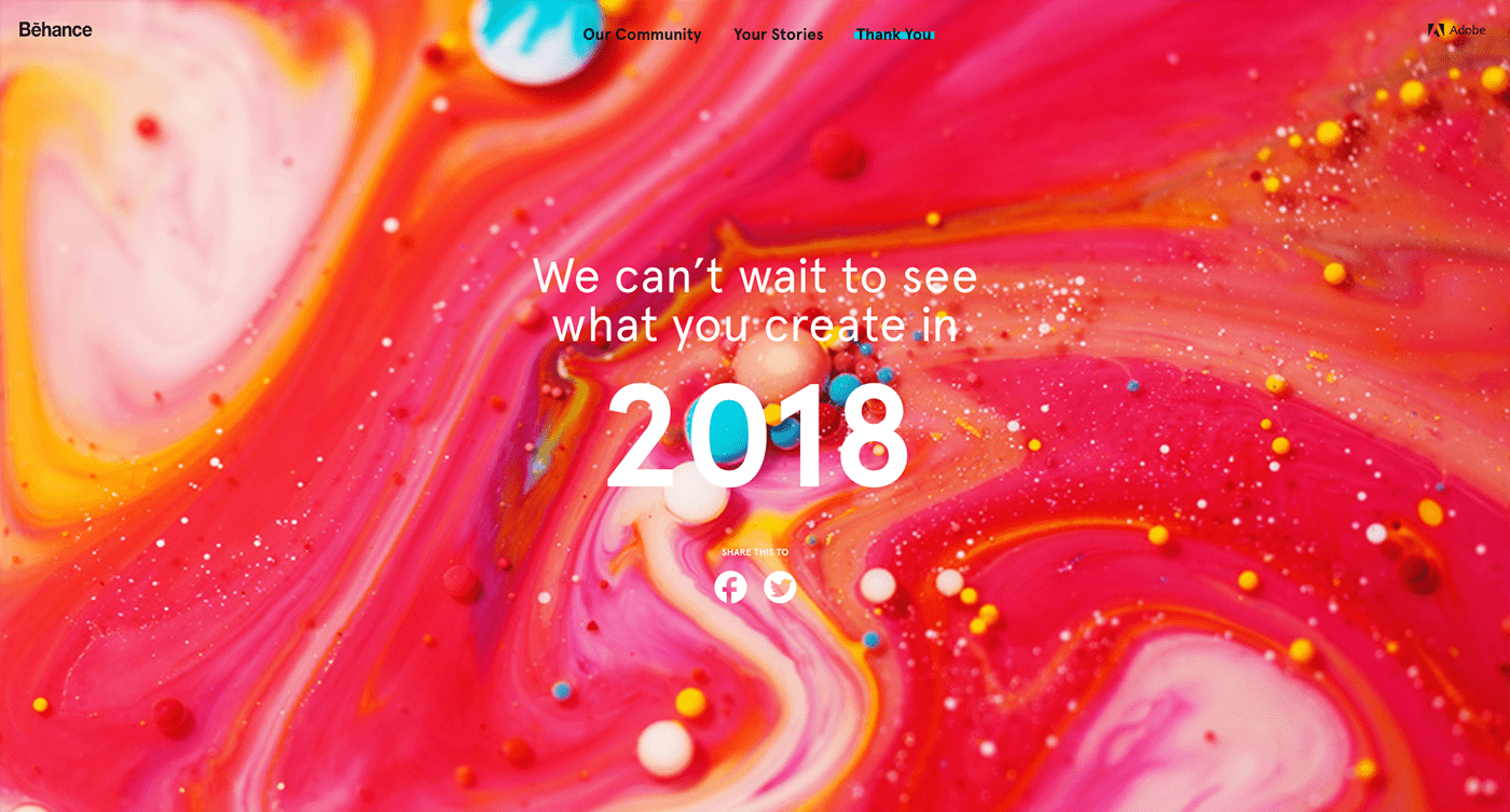 year in review Website microsite