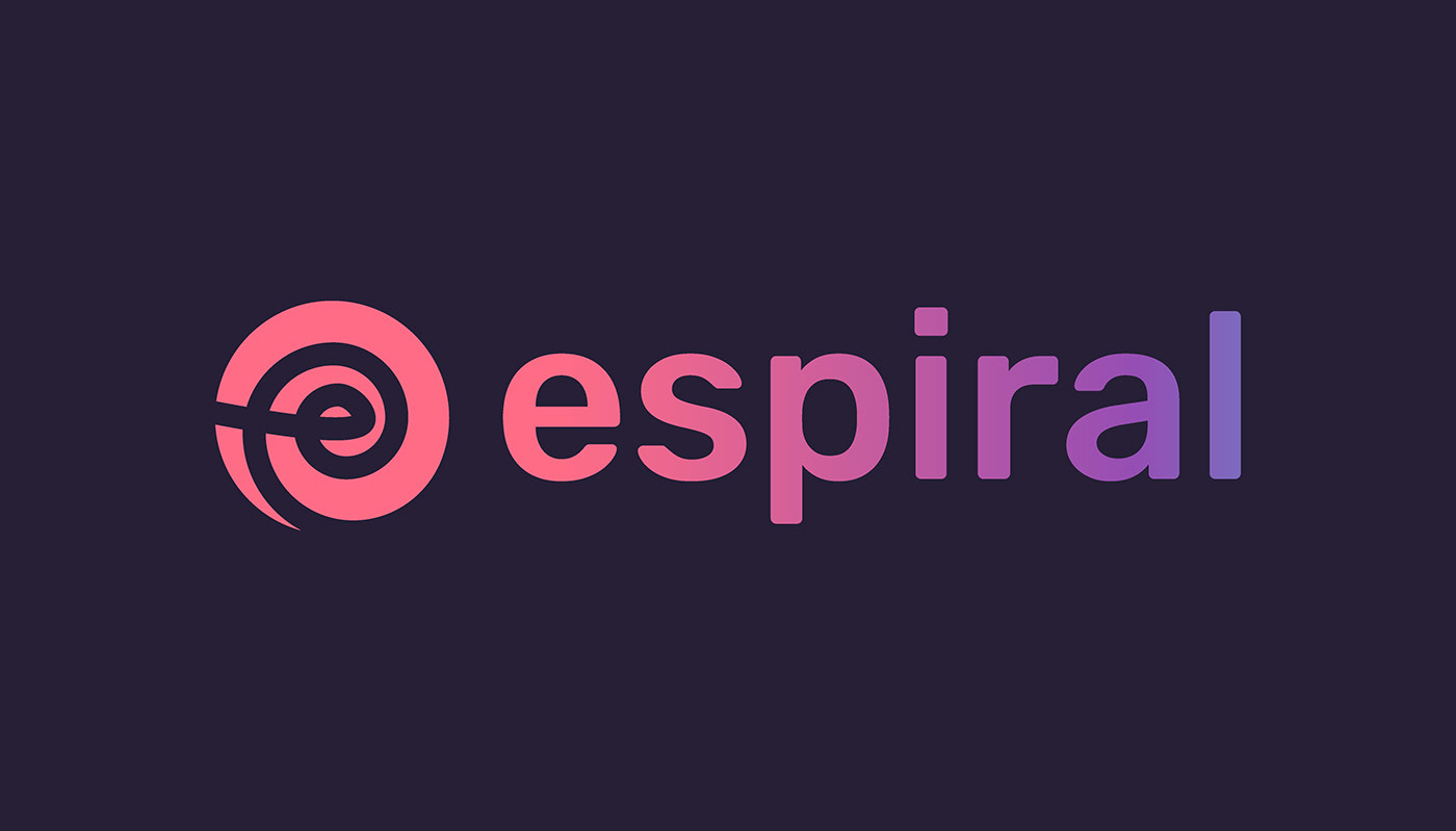 logo branding  Logo Design Logotype brand identity Spiral modern visualization abstract Letter Mark