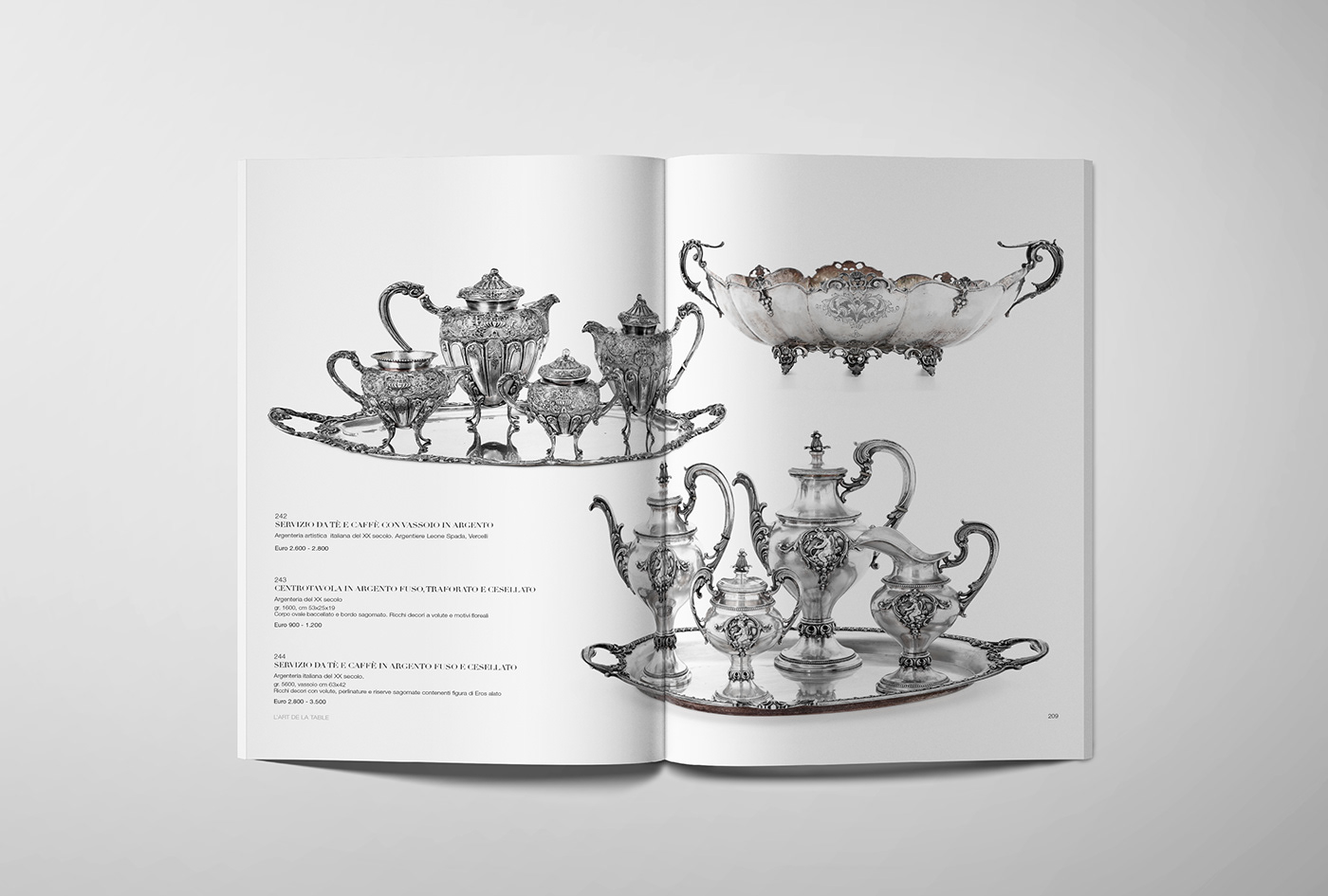 art de la table auctioneers Catalogue graphic design  luxury Photography  porcellain table art