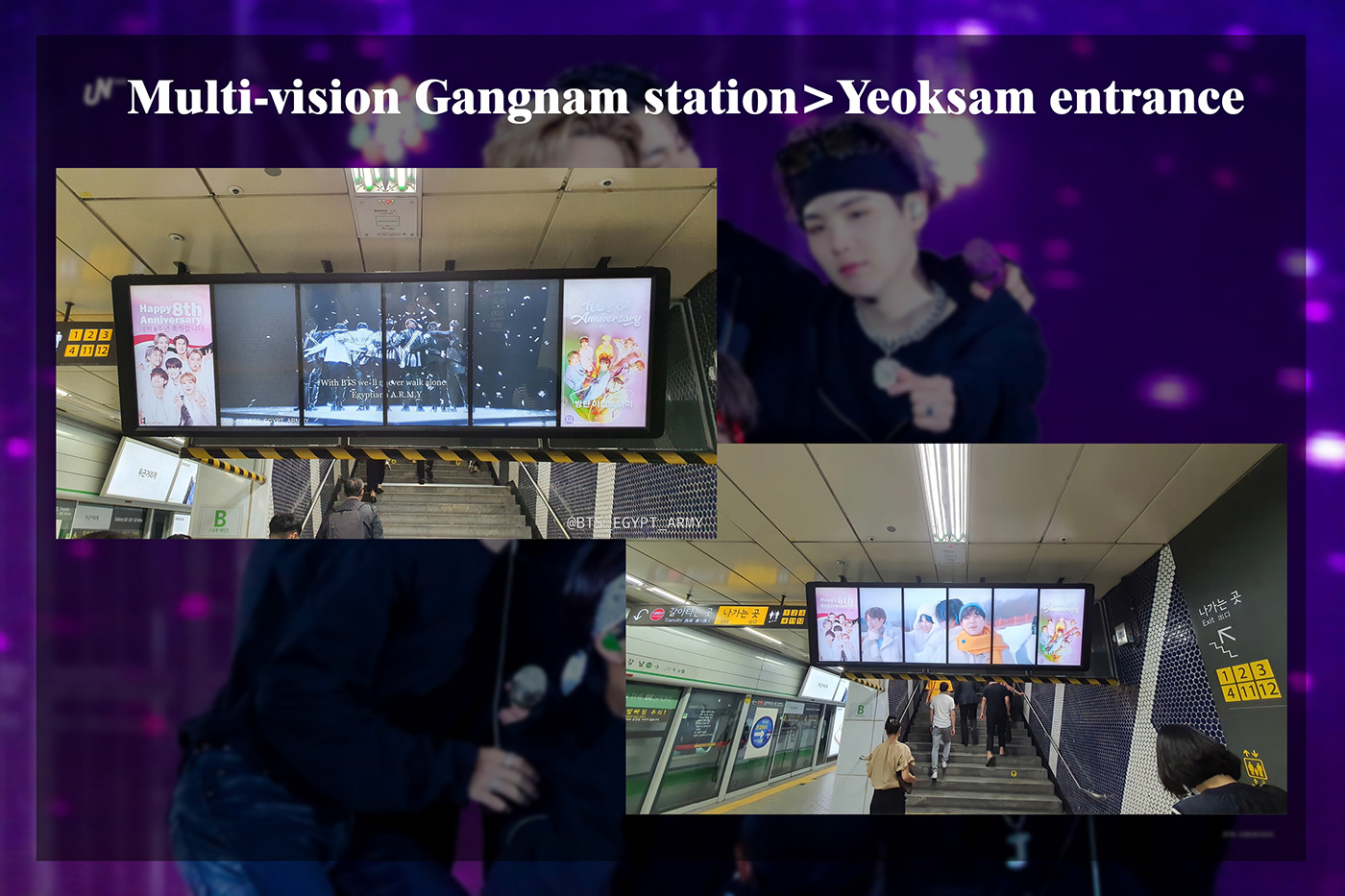 8th anniversaty bts gangnam station seoul South Korea
