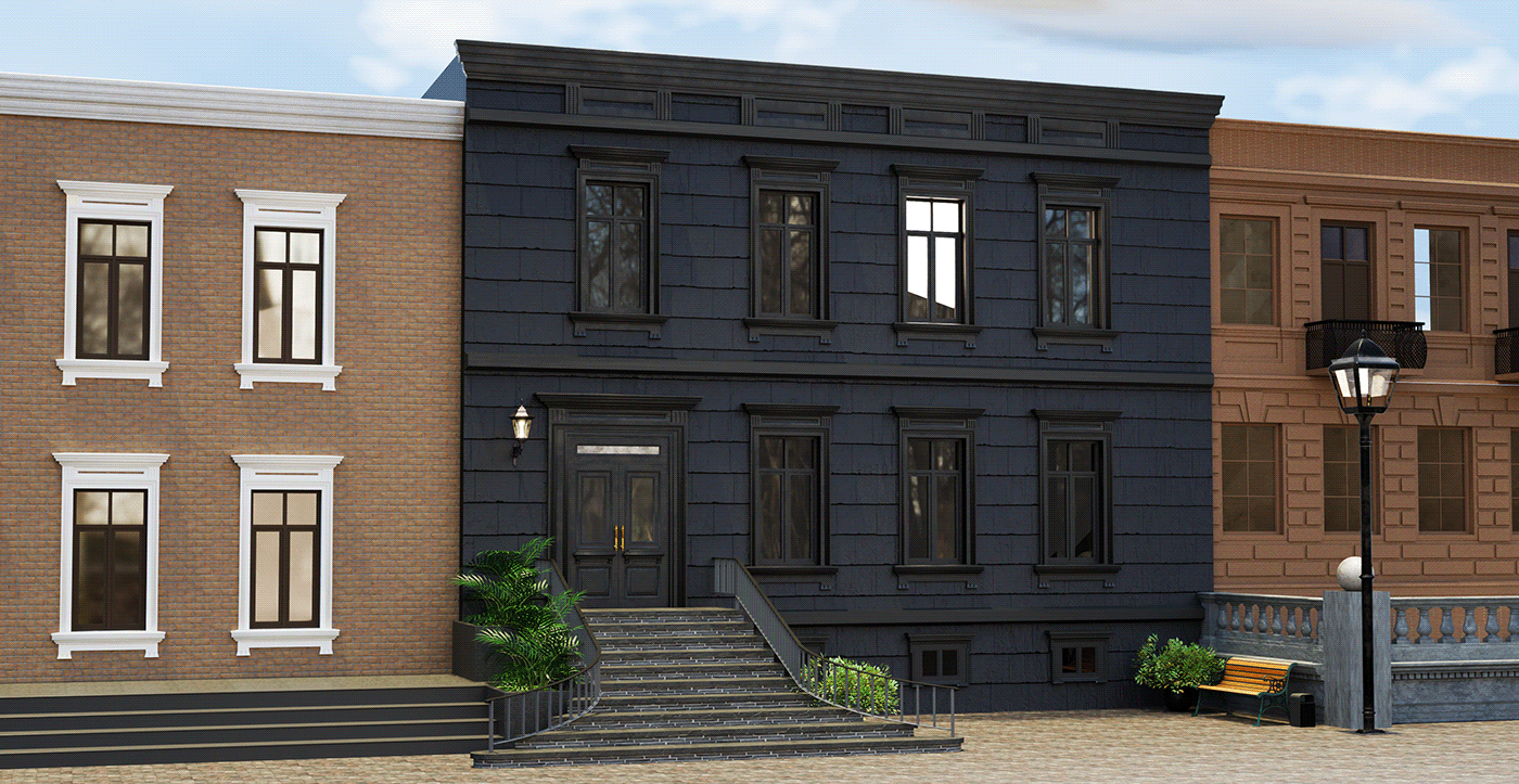 warsaw Fasade Szczecin architecture england black fasade tenement house ук