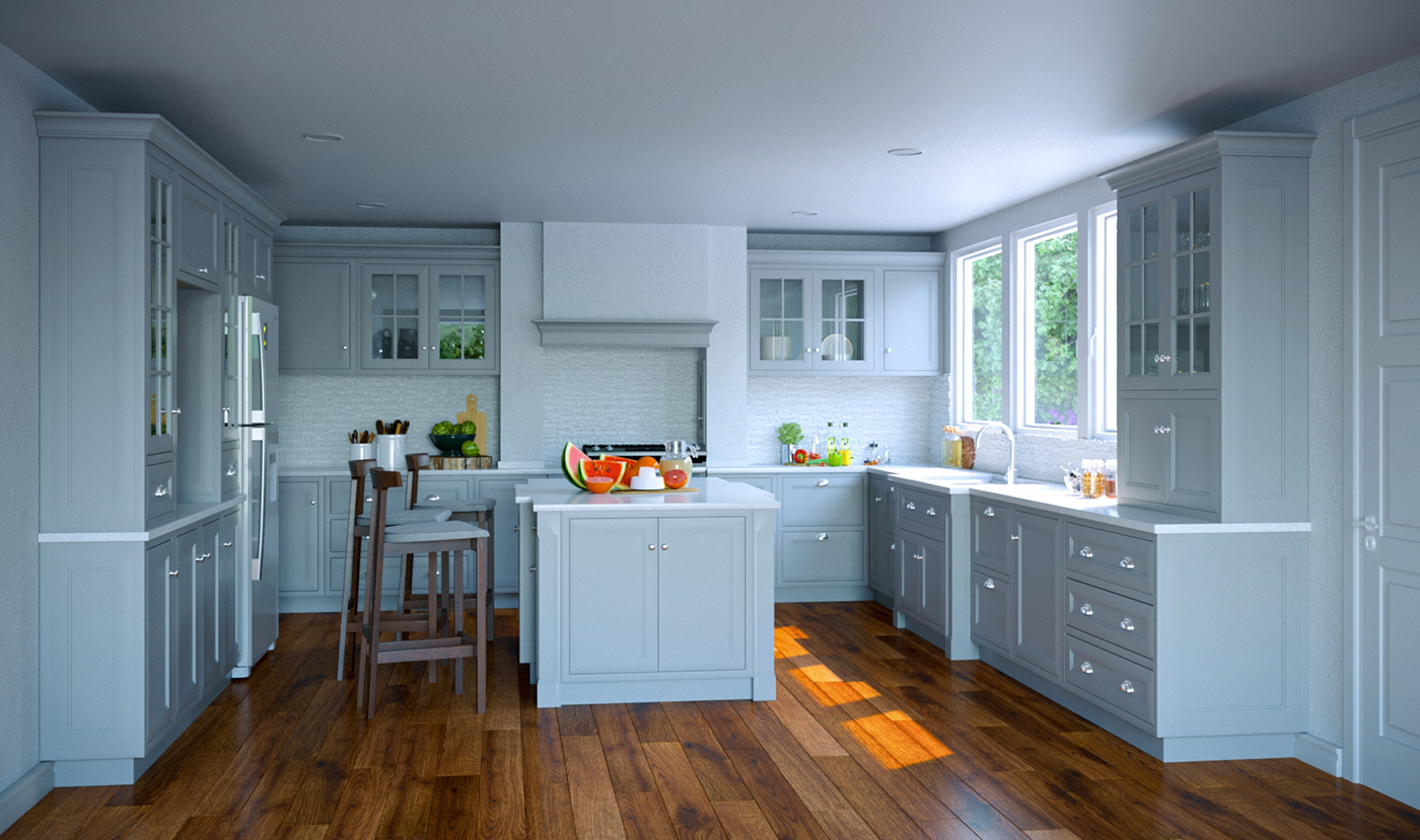3ds architecture decor design graphics Interior kitchen traditional visuals archviz