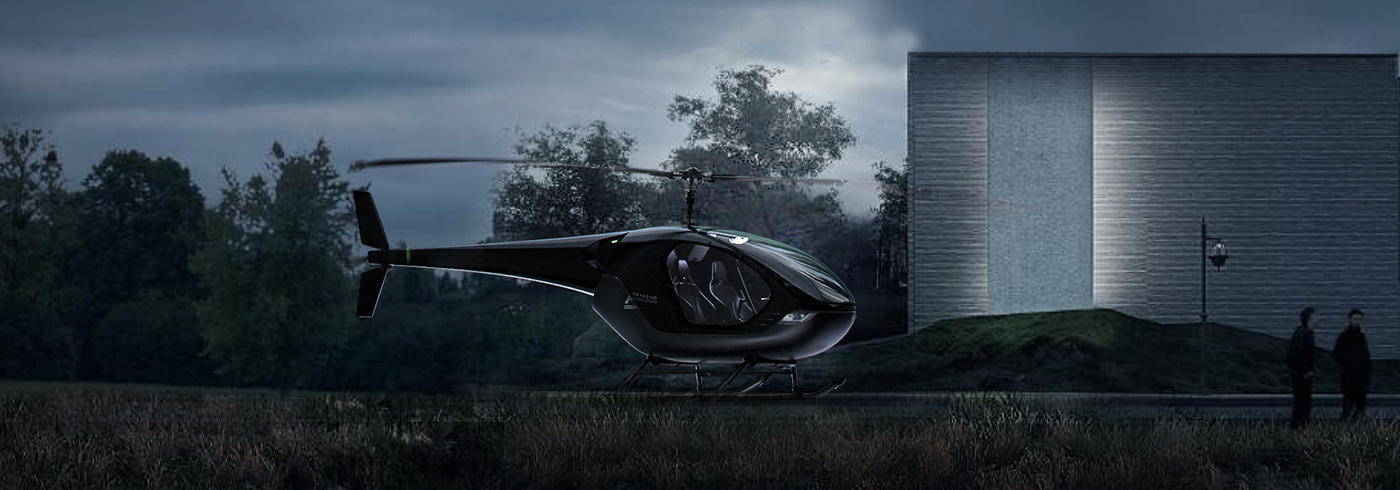 concept design helicopter industrial design  surface