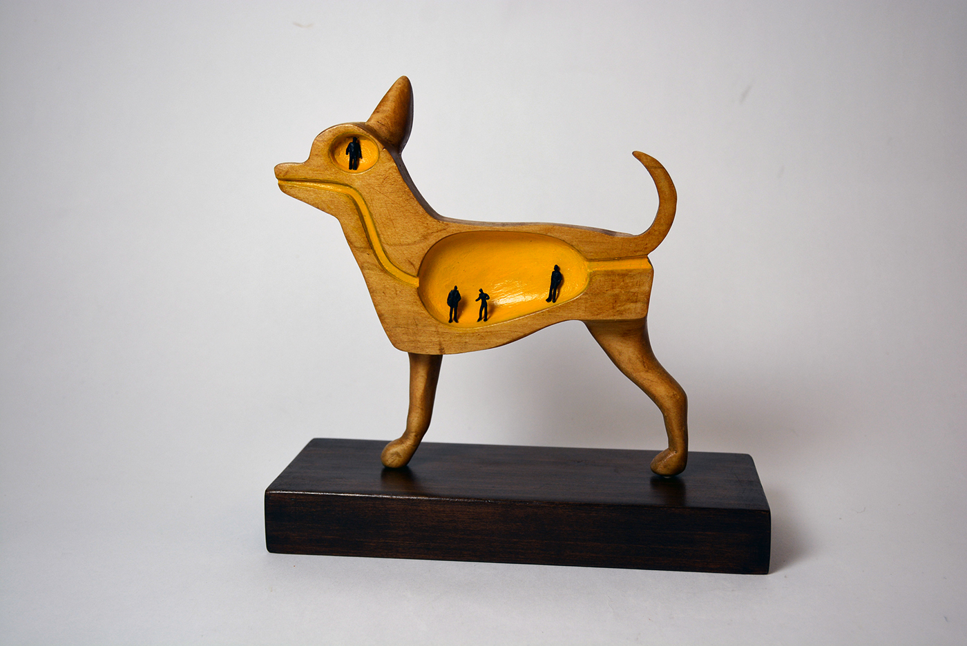 sculpture woodworking carving chihuahua conspiracy Spatial Dynamics crosssection natural