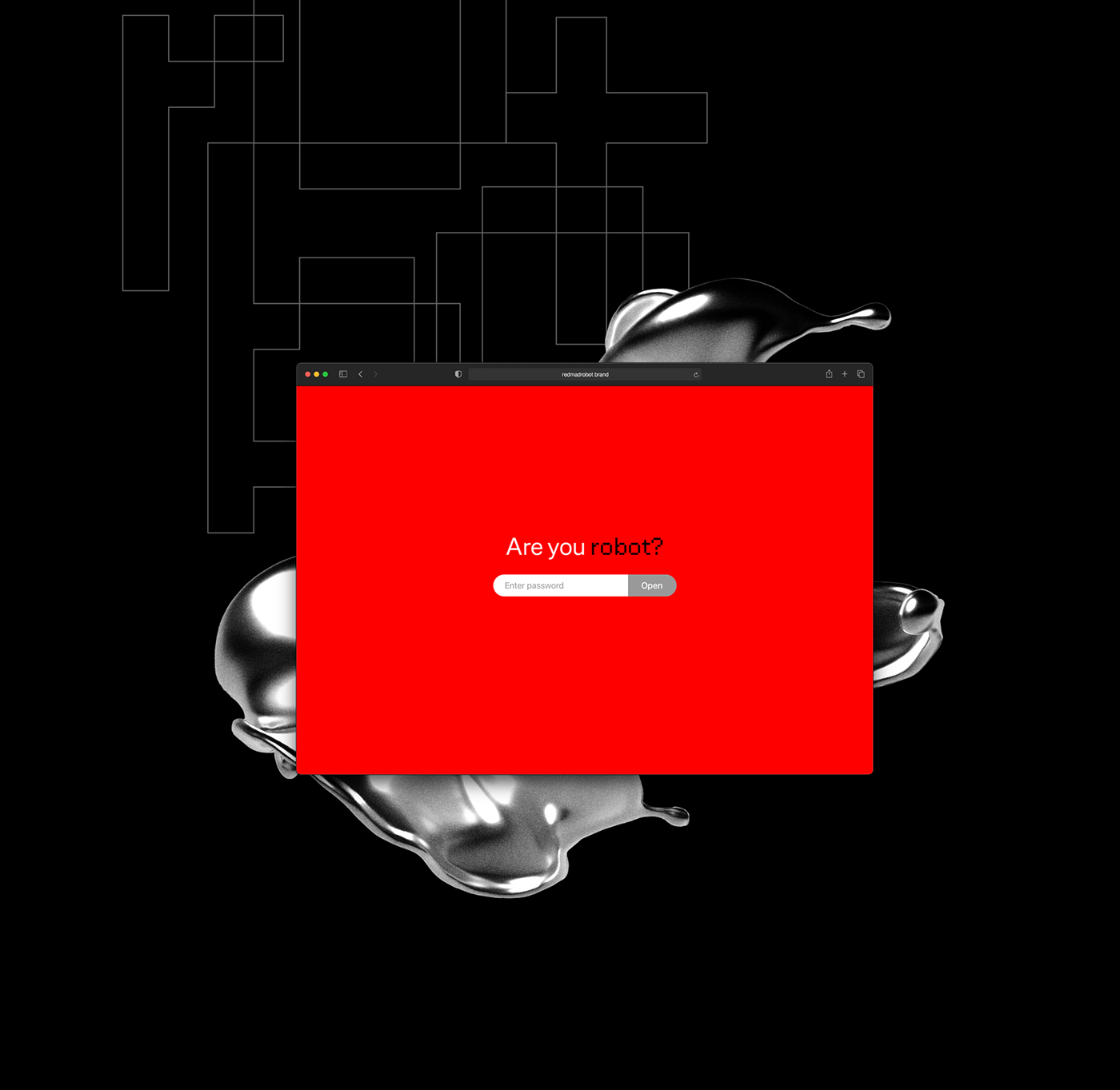 branding  chrome collage digital identity logo metal pixel rebranding MAKSIMARBUZOV