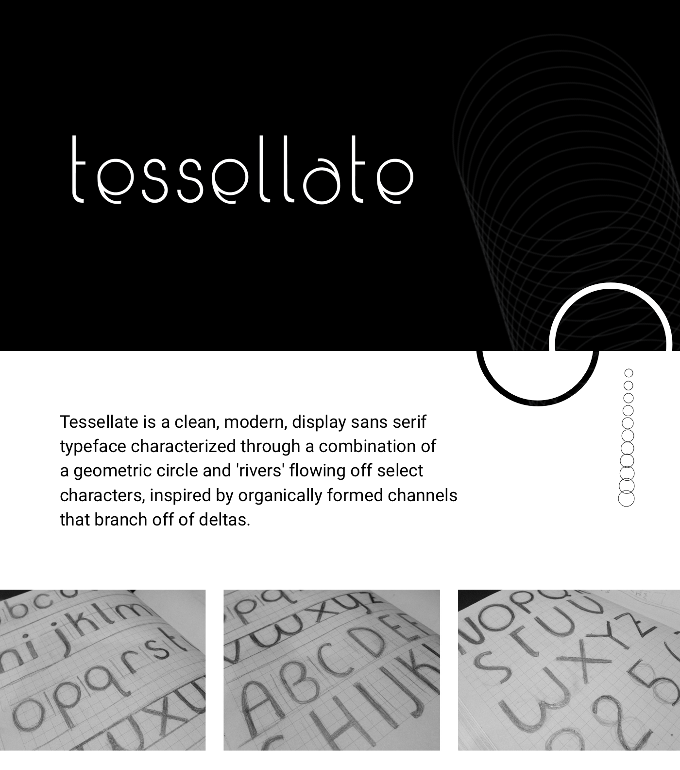 tessellate Typeface download font typo Student work design font design graphic design  modern fonts