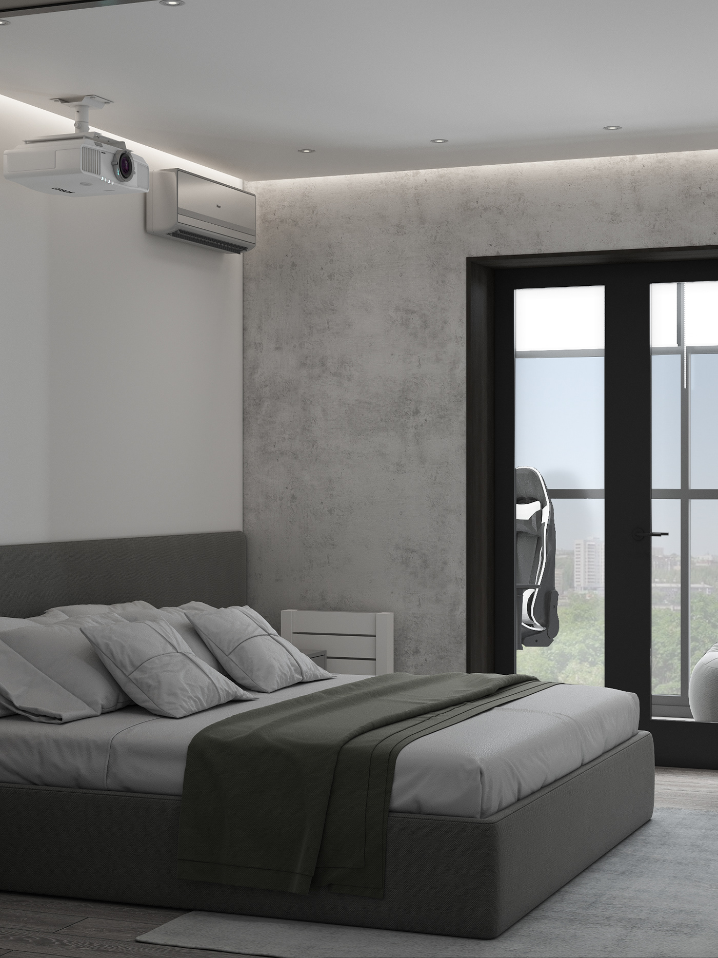 3D design Interior interior design  Minimalism modern Render visualization