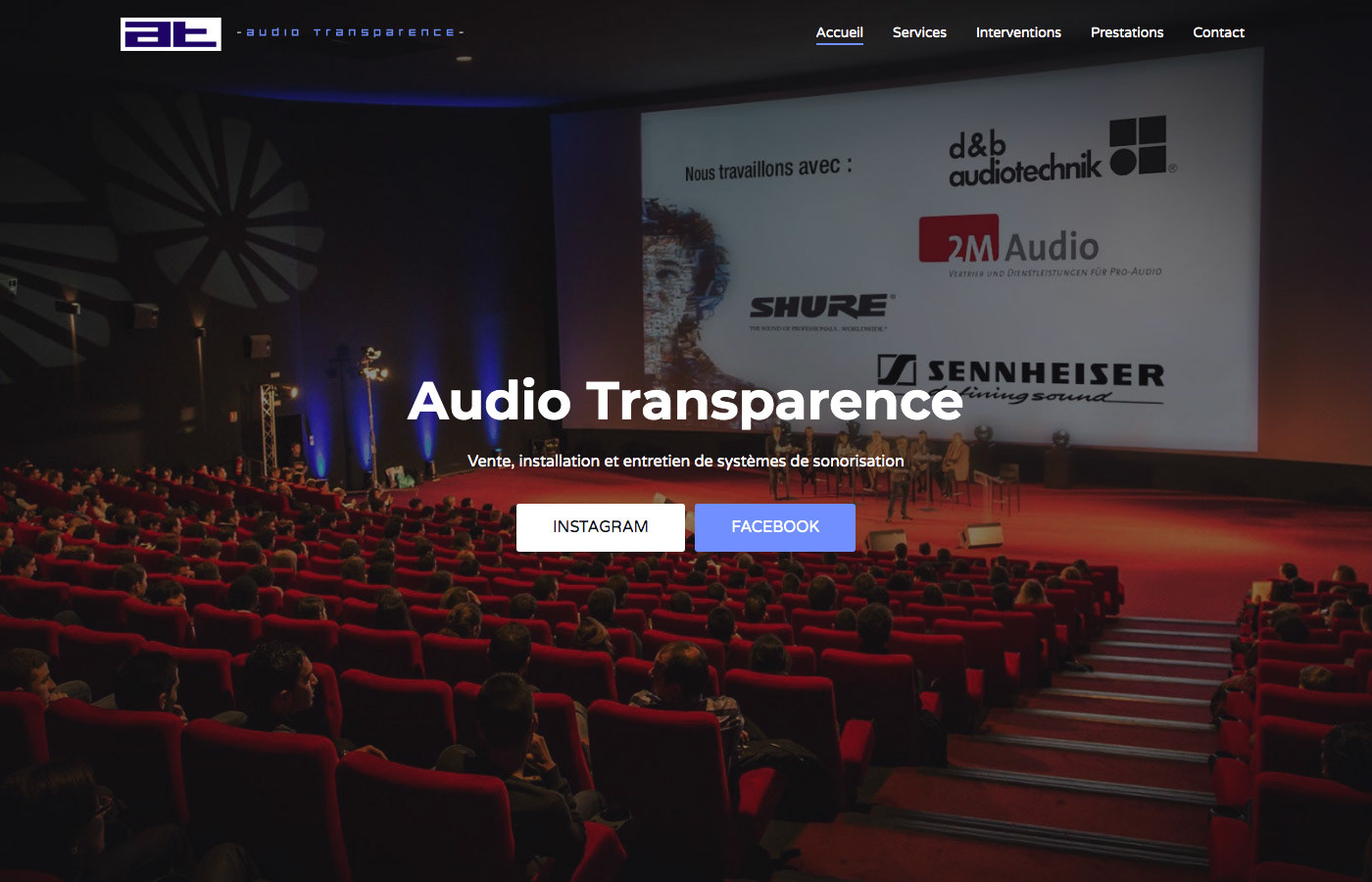 Audio Backline digital live music Responsive Design sonorisation sound Stage Website